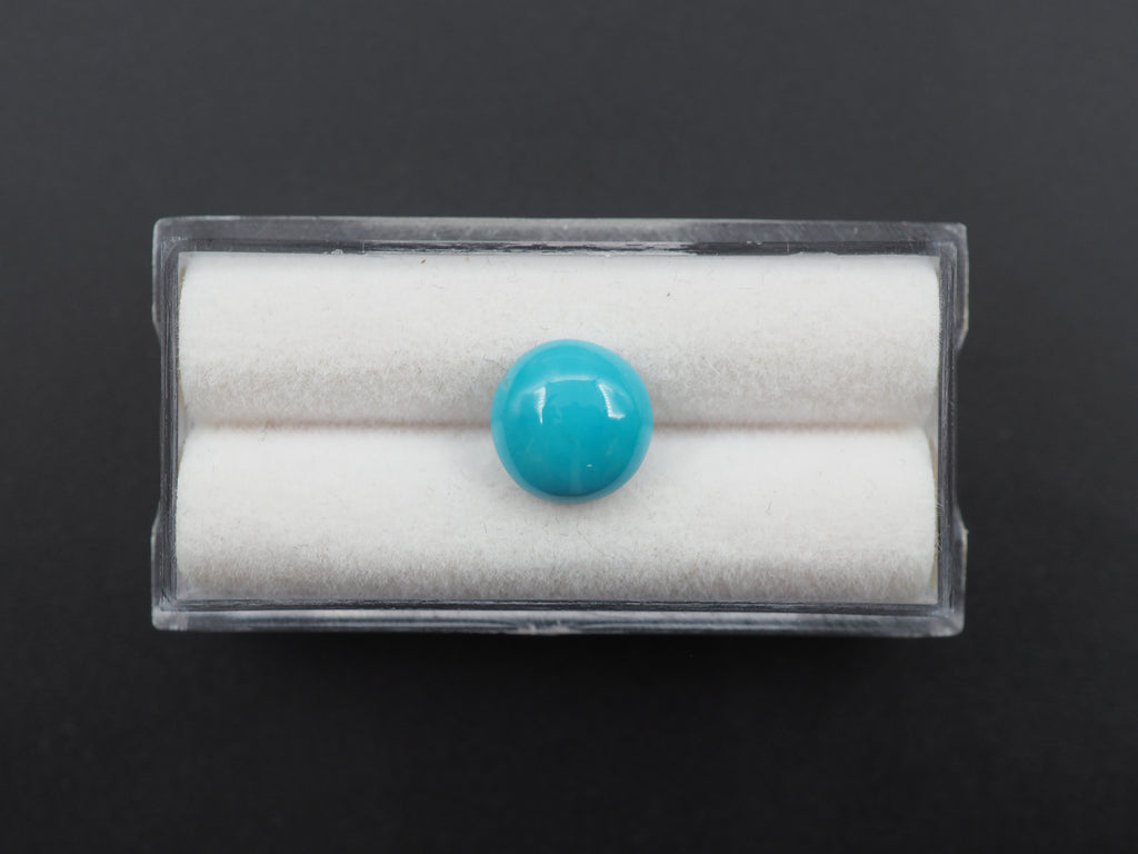 Arizona Turquoise Cabochon 9 mm Approximately 2.71 Carat (GTG-AT-32)