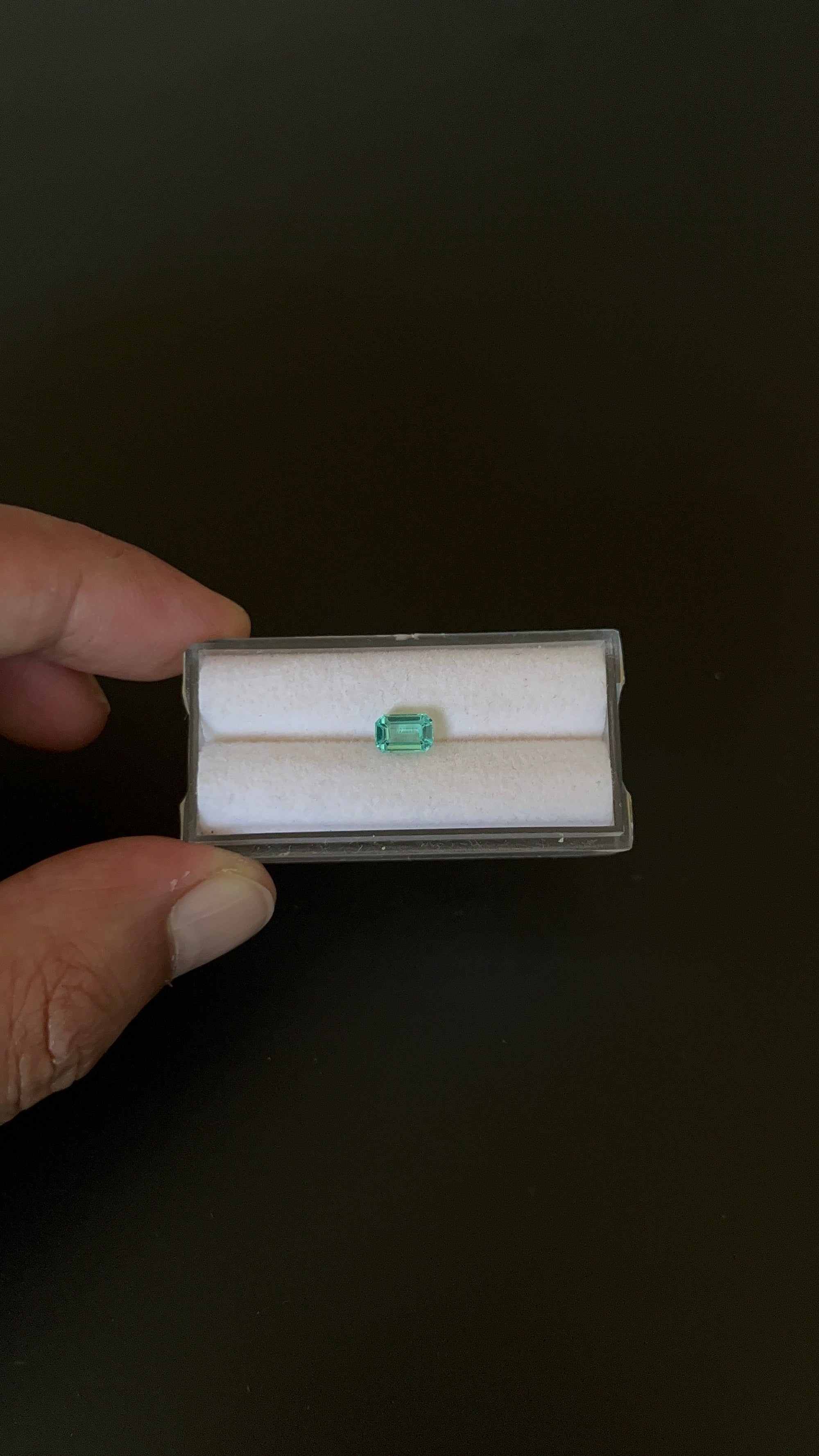 Natural Blue Apatite Faceted 6.5x4.3 mm Approximately .82 Carat (GTG-AP-127)