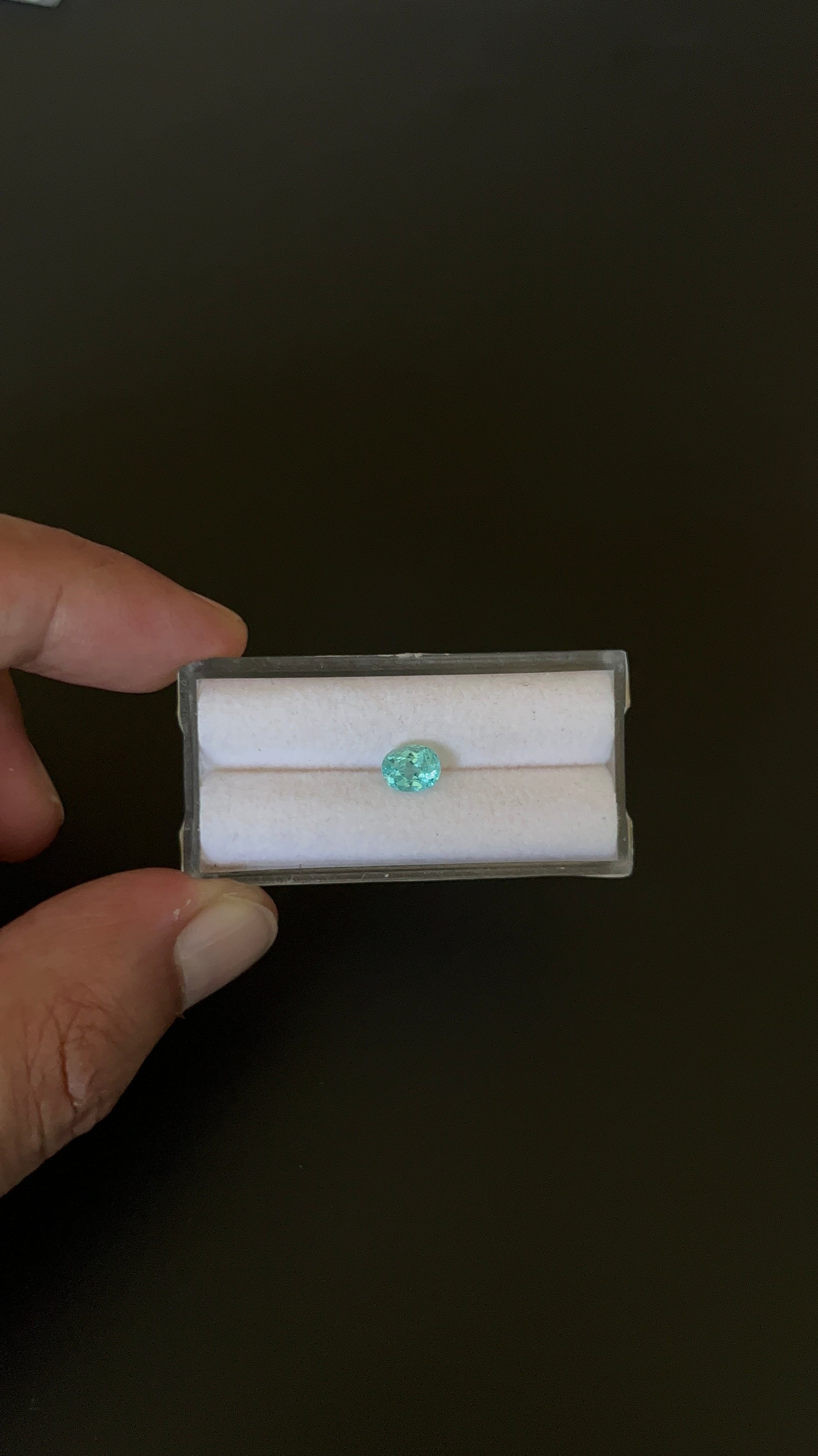 Natural Blue Apatite Faceted 6.5x5.1 mm Approximately .87 Carat (GTG-AP-132)