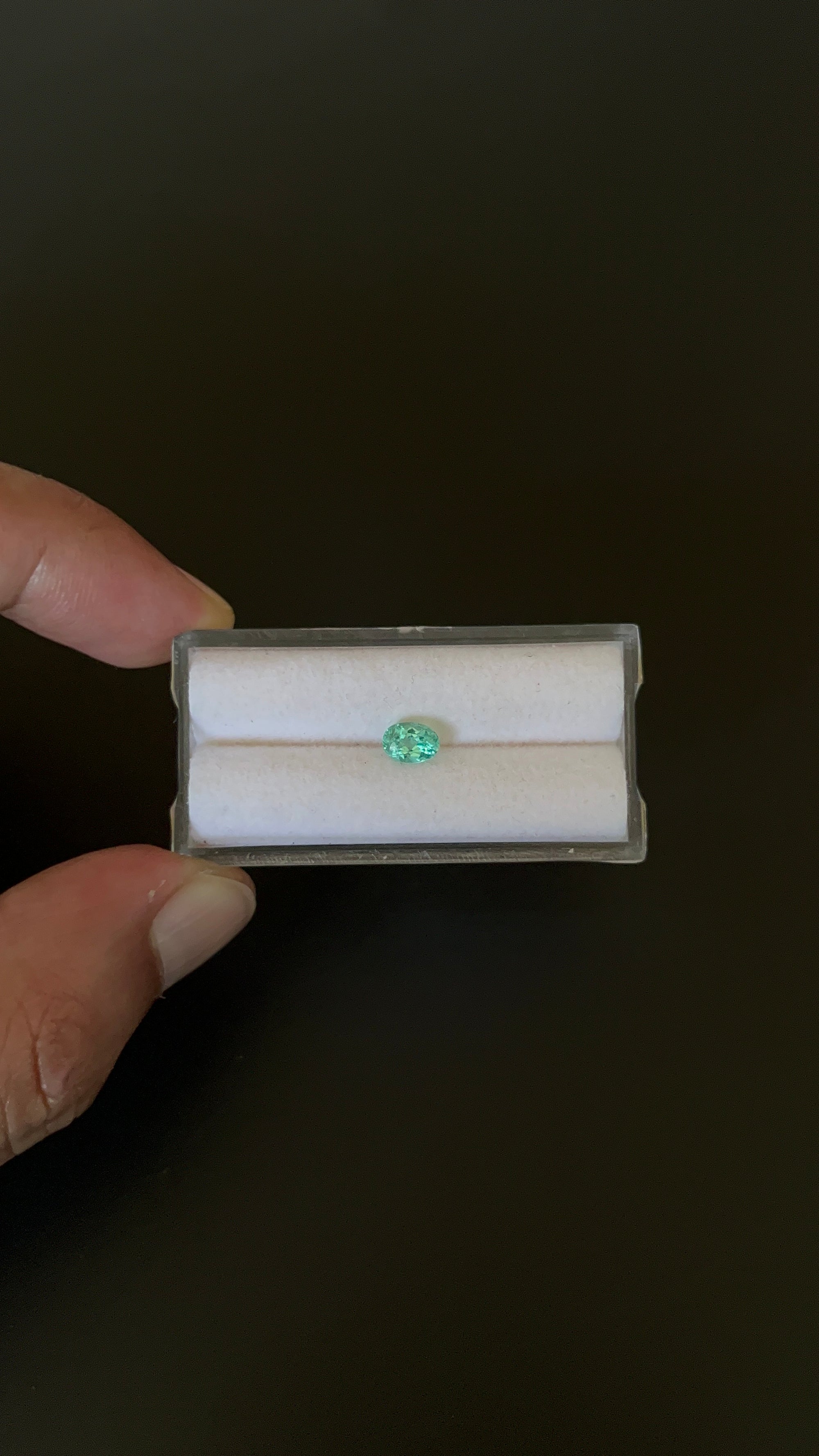 Natural Blue Apatite Faceted 6x4.3 mm Approximately .63 Carat (GTG-AP-142)