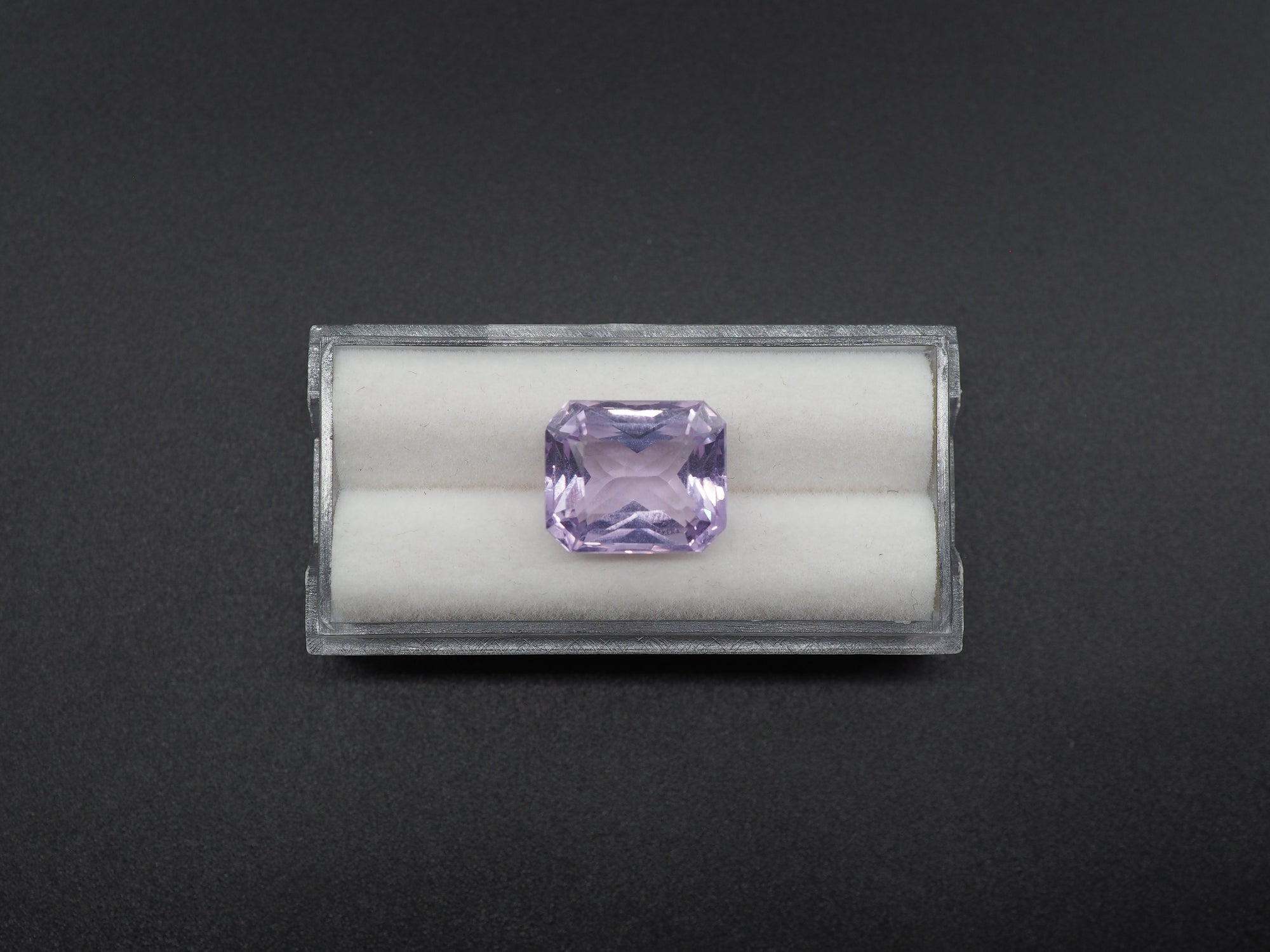 Natural Emerald cushion cut shaped Lavender Faceted Amethyst 13.4x11.3x8.2mm Single piece Approximately 8.62 Carat