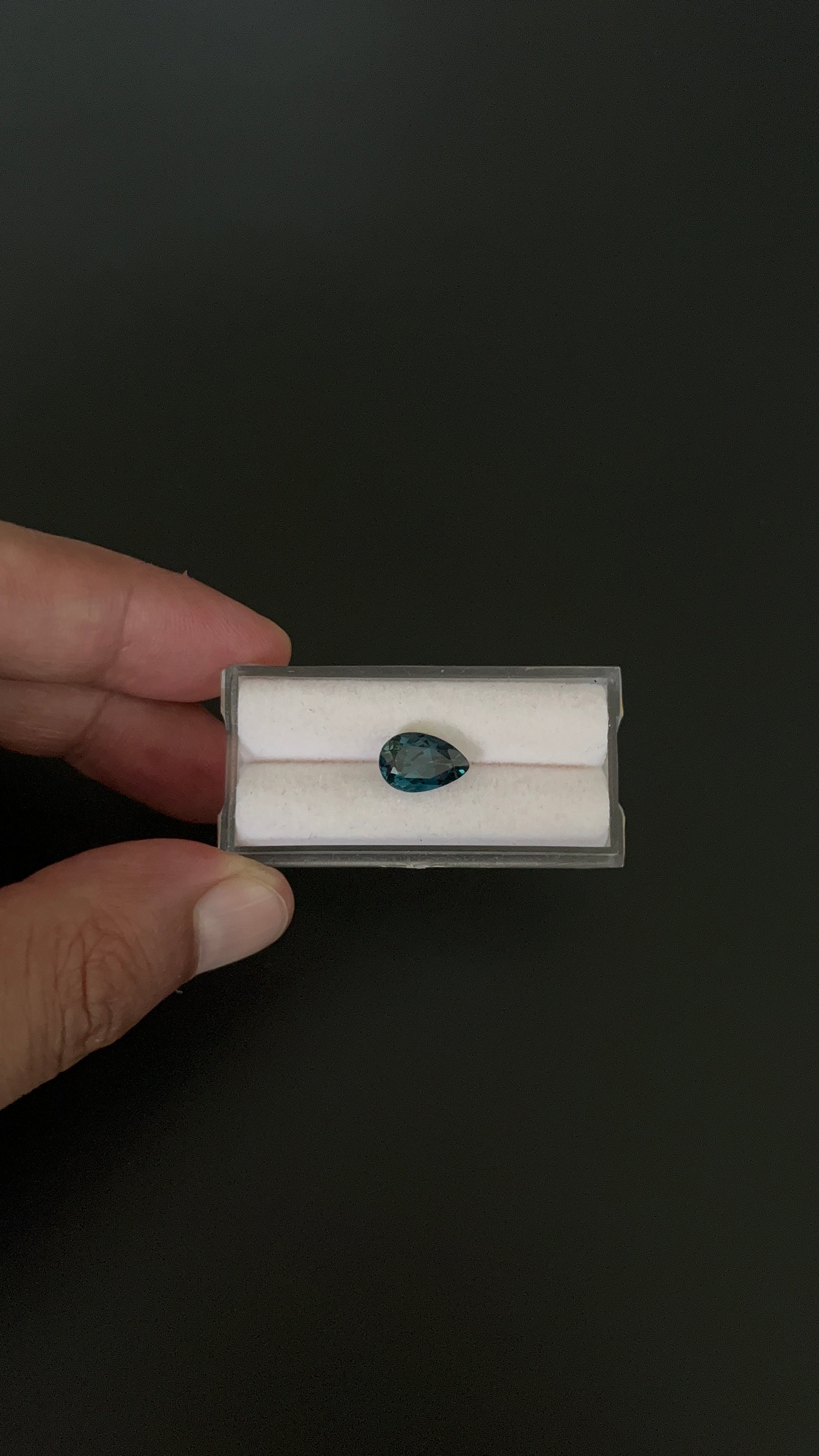 London Blue Topaz Faceted 11.1x7.4 mm Single piece Approximately 3.40 Carat (GTG-TO-81)