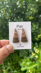 Picture Jasper 31.50x10mm Matching Pair Cabochon