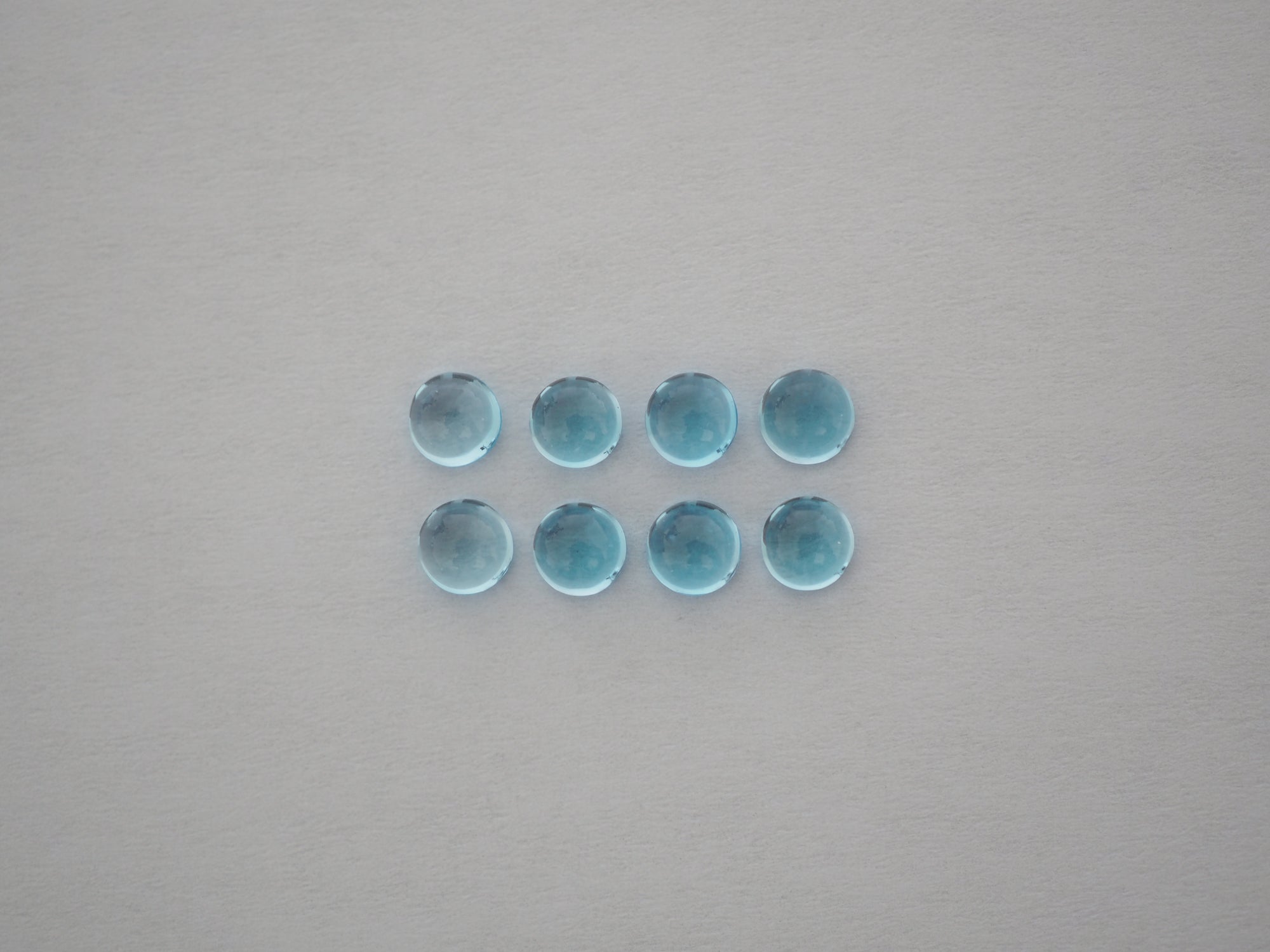 Swiss Blue Topaz Cabochon 4 mm