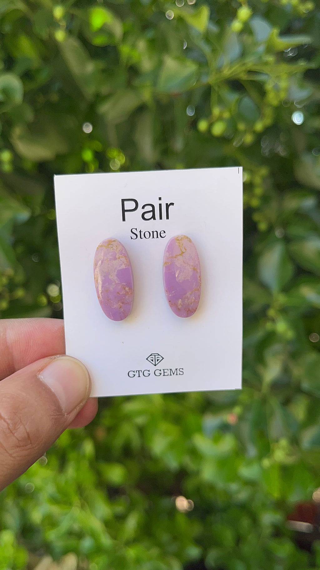 Phosphosiderite Matching Cabochon 23x10.5 mm, Approximately 17 Carat (GTG-MPC-4)