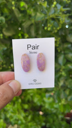 Phosphosiderite Matching Cabochon 23x10.5 mm, Approximately 17 Carat (GTG-MPC-4)