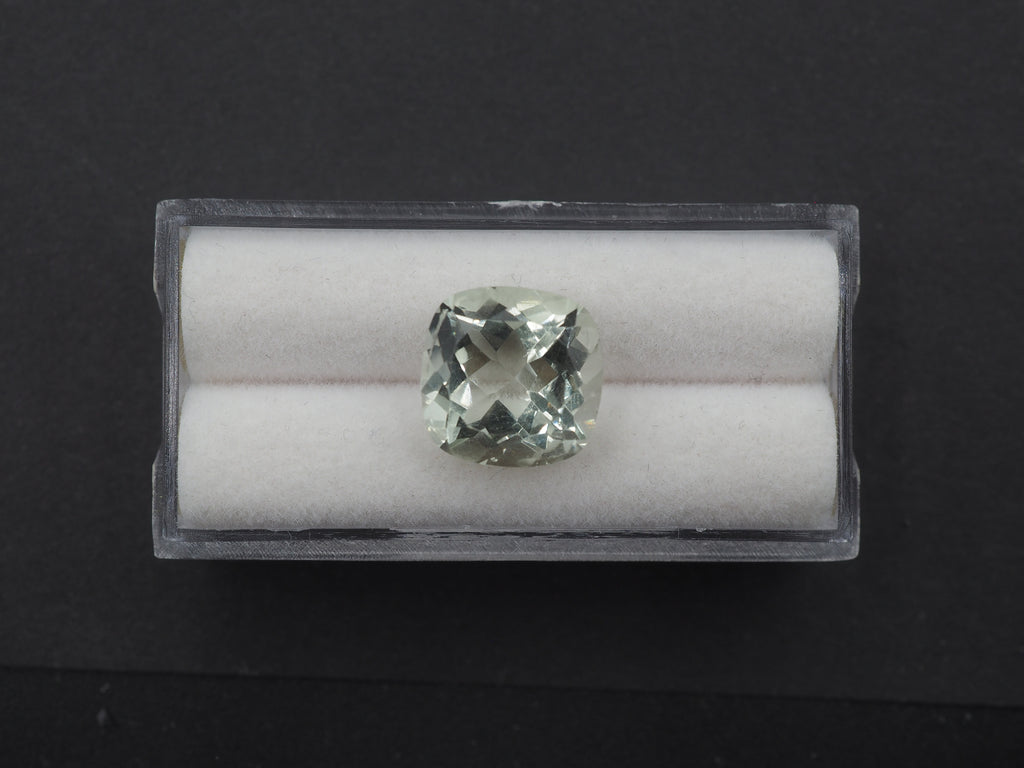 Green Amethyst Faceted 12.1 mm  Single Piece Approximately 7.09 Carat   (GTG-GAM-7)