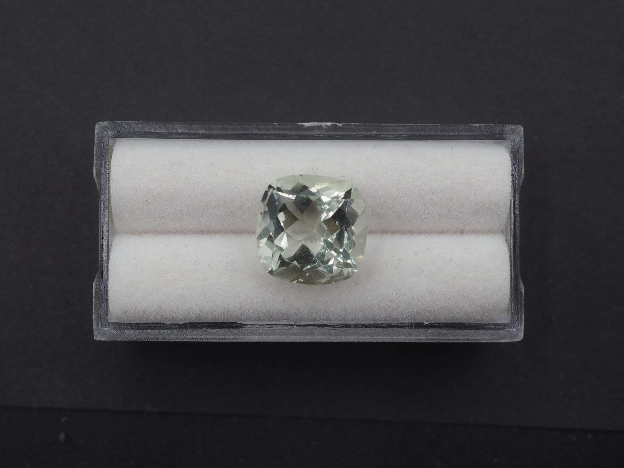 Green Amethyst Faceted 12.1 mm  Single Piece Approximately 7.09 Carat   (GTG-GAM-7)