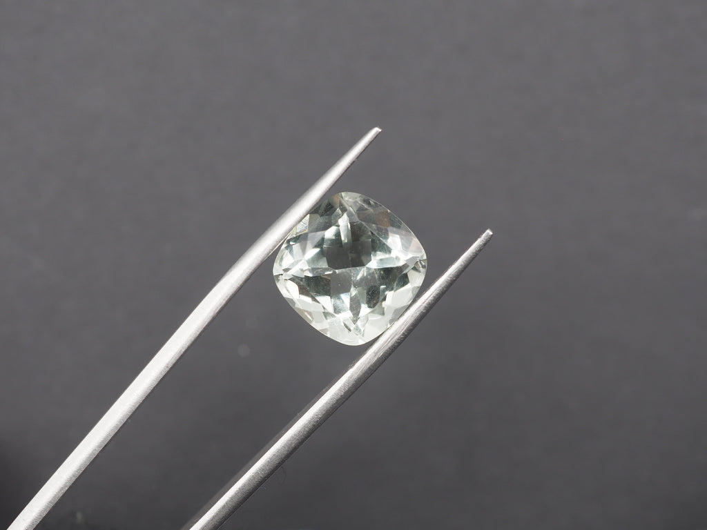 Green Amethyst Faceted 12.1 mm  Single Piece Approximately 7.09 Carat   (GTG-GAM-7)