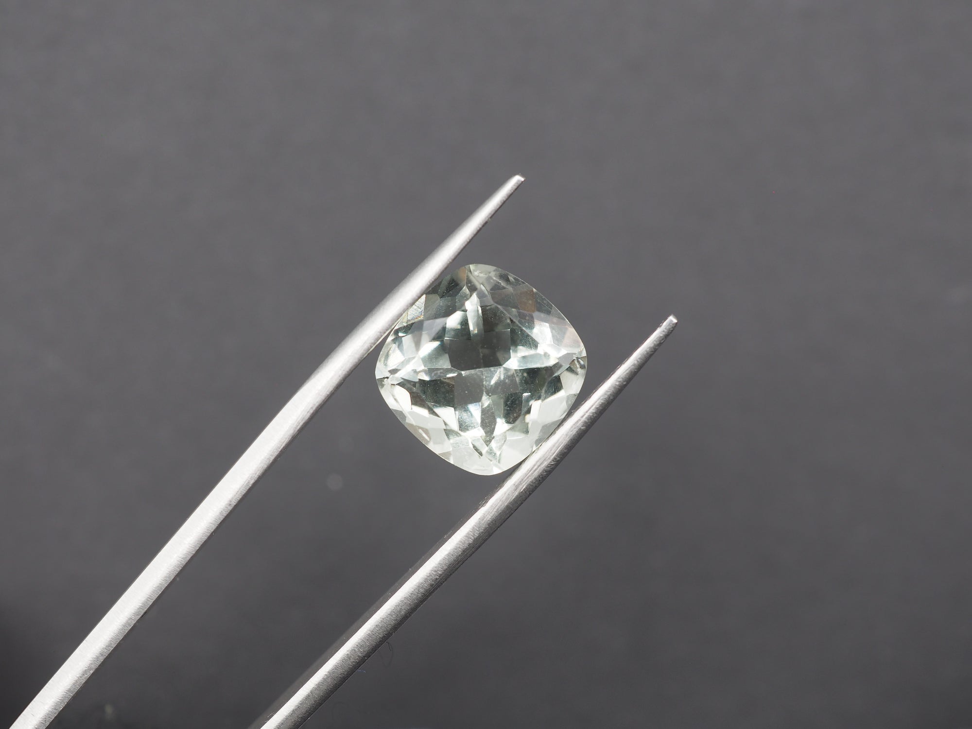 Green Amethyst Faceted 12.1 mm  Single Piece Approximately 7.09 Carat   (GTG-GAM-7)