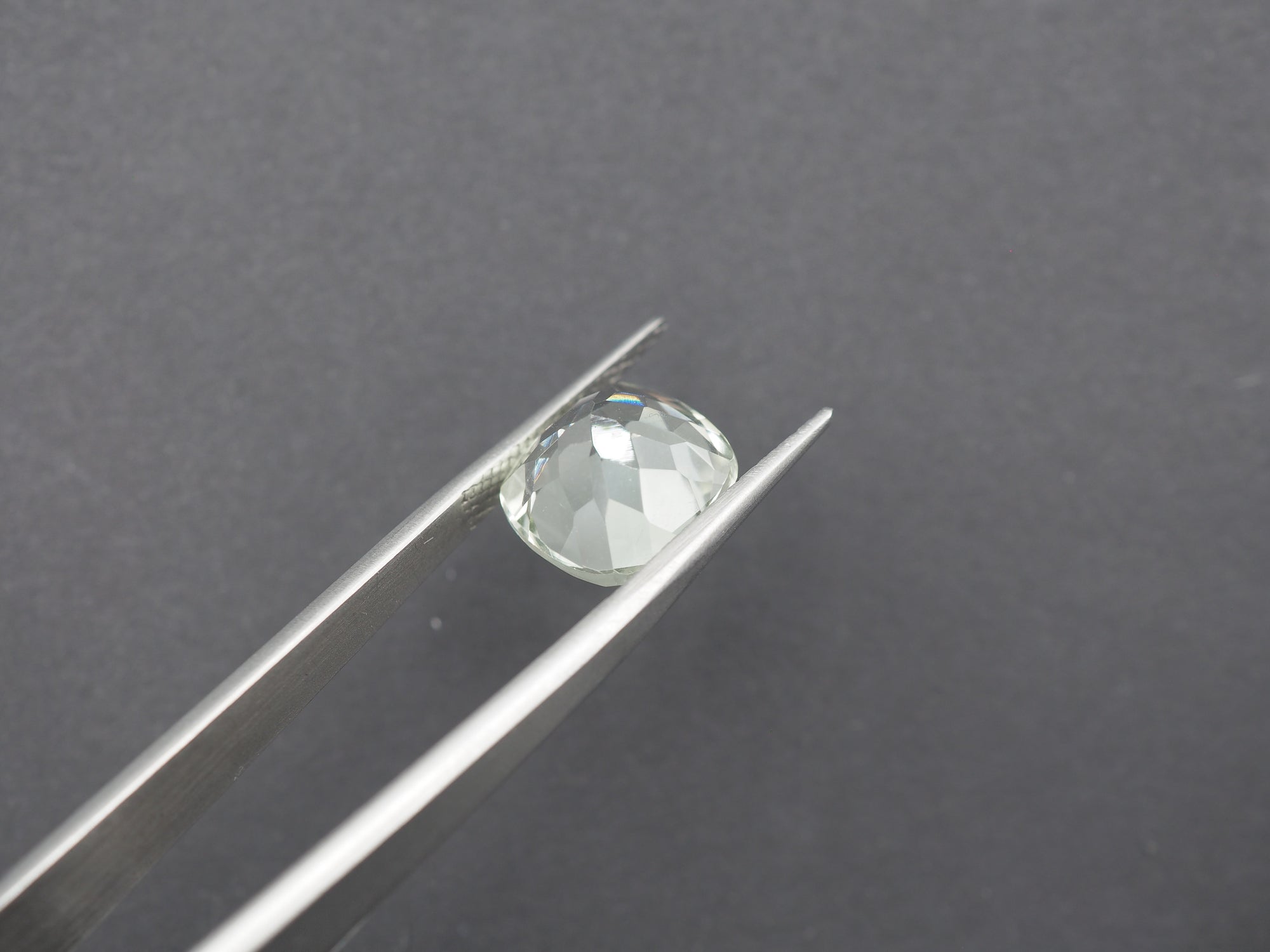 Green Amethyst Faceted 12.1 mm  Single Piece Approximately 7.09 Carat   (GTG-GAM-7)
