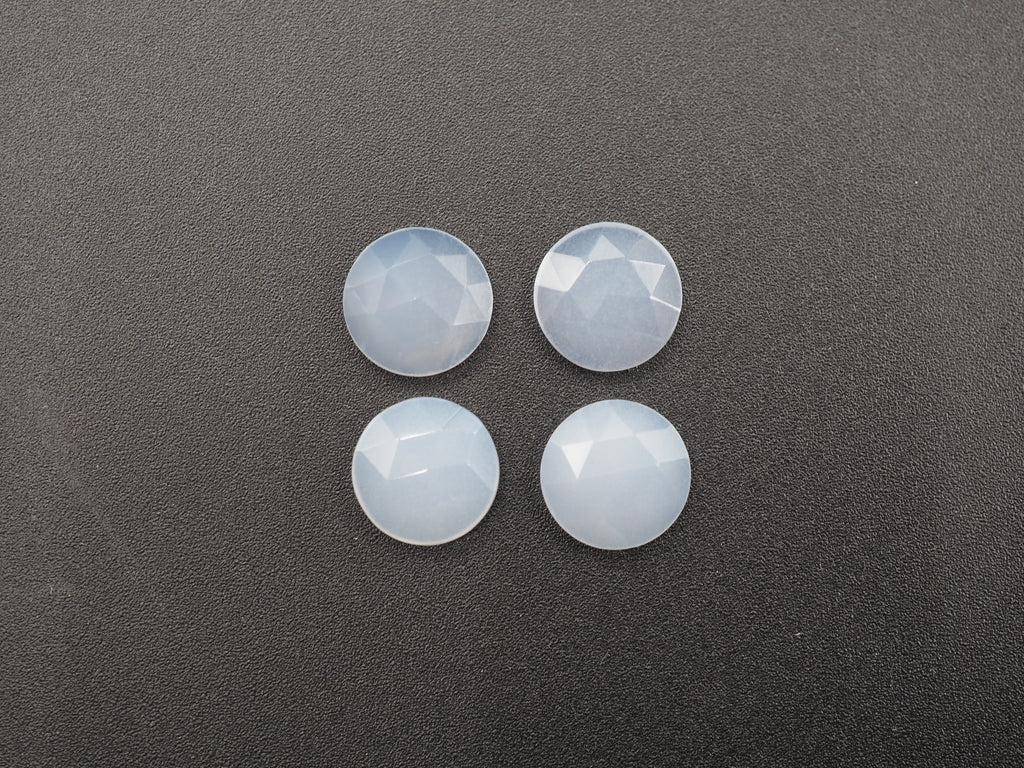 Rose cut Blue Chalcedony 10 mm Approximately 8.13 Carat (GTG-RCBC-3)