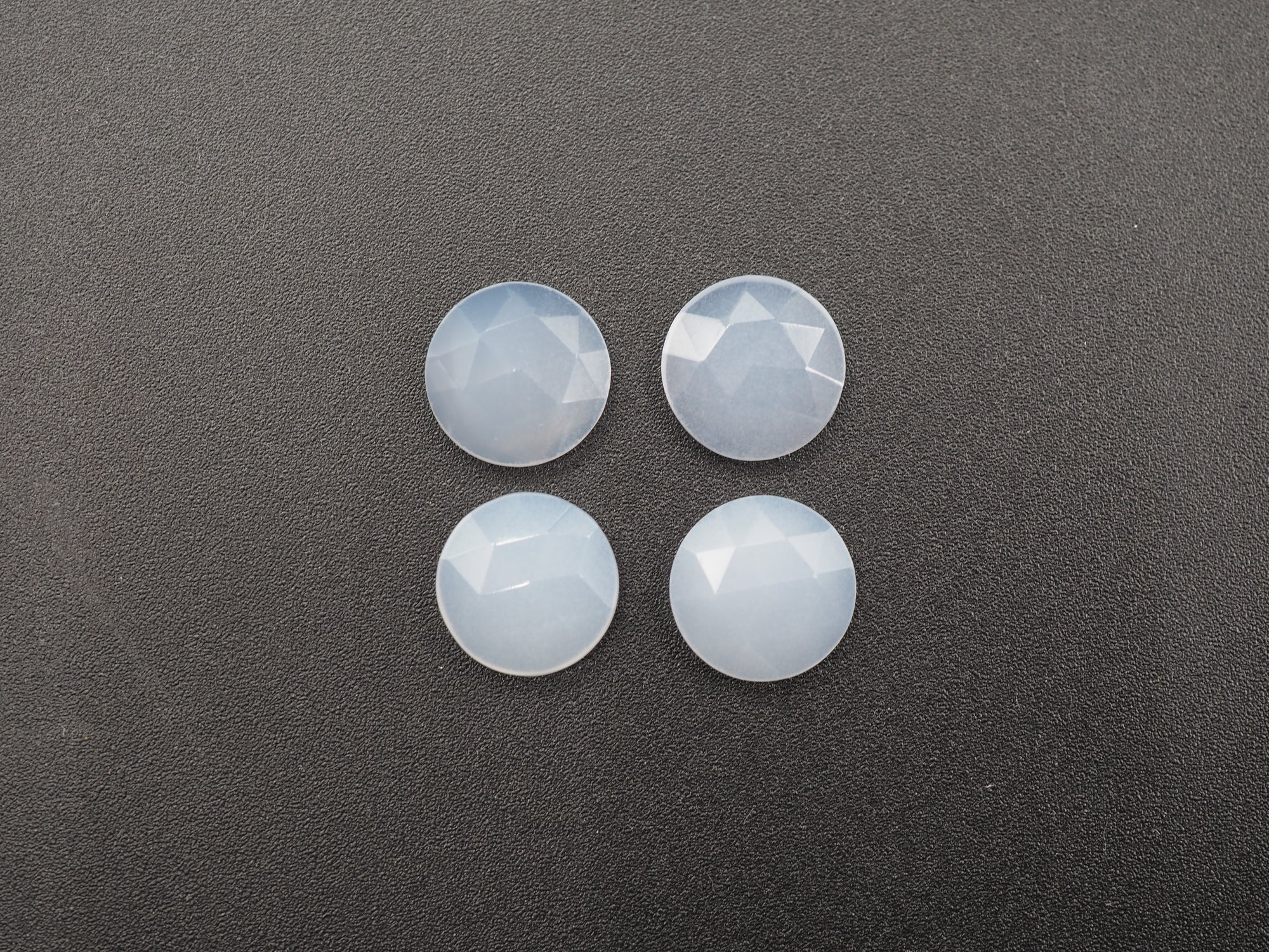 Rose cut Blue Chalcedony 10 mm Approximately 8.13 Carat (GTG-RCBC-3)