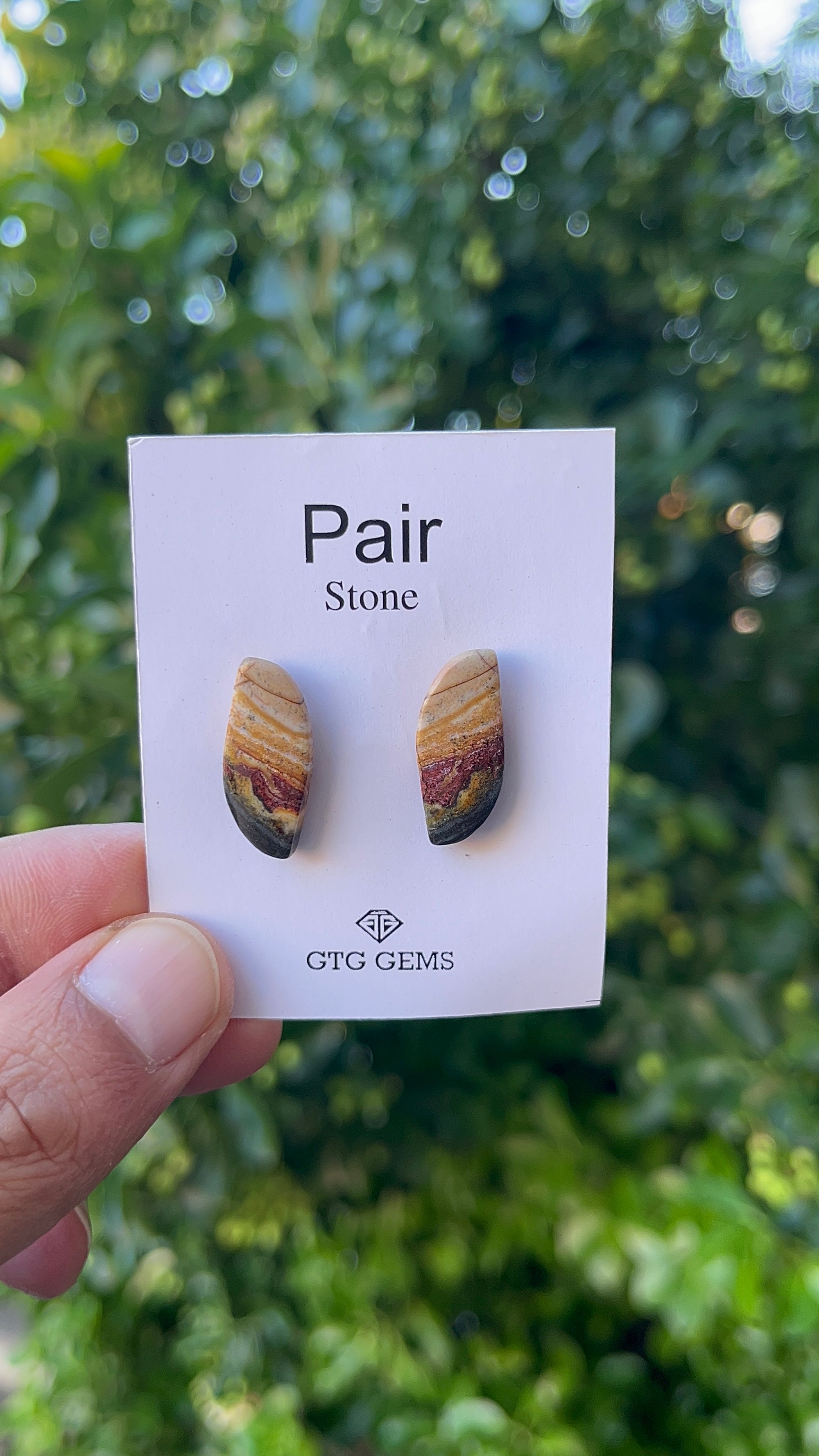 Mookaite Jasper 21x9mm Matching Pair Cabochon Approximately 12 Carat (GTG-MMK-9)