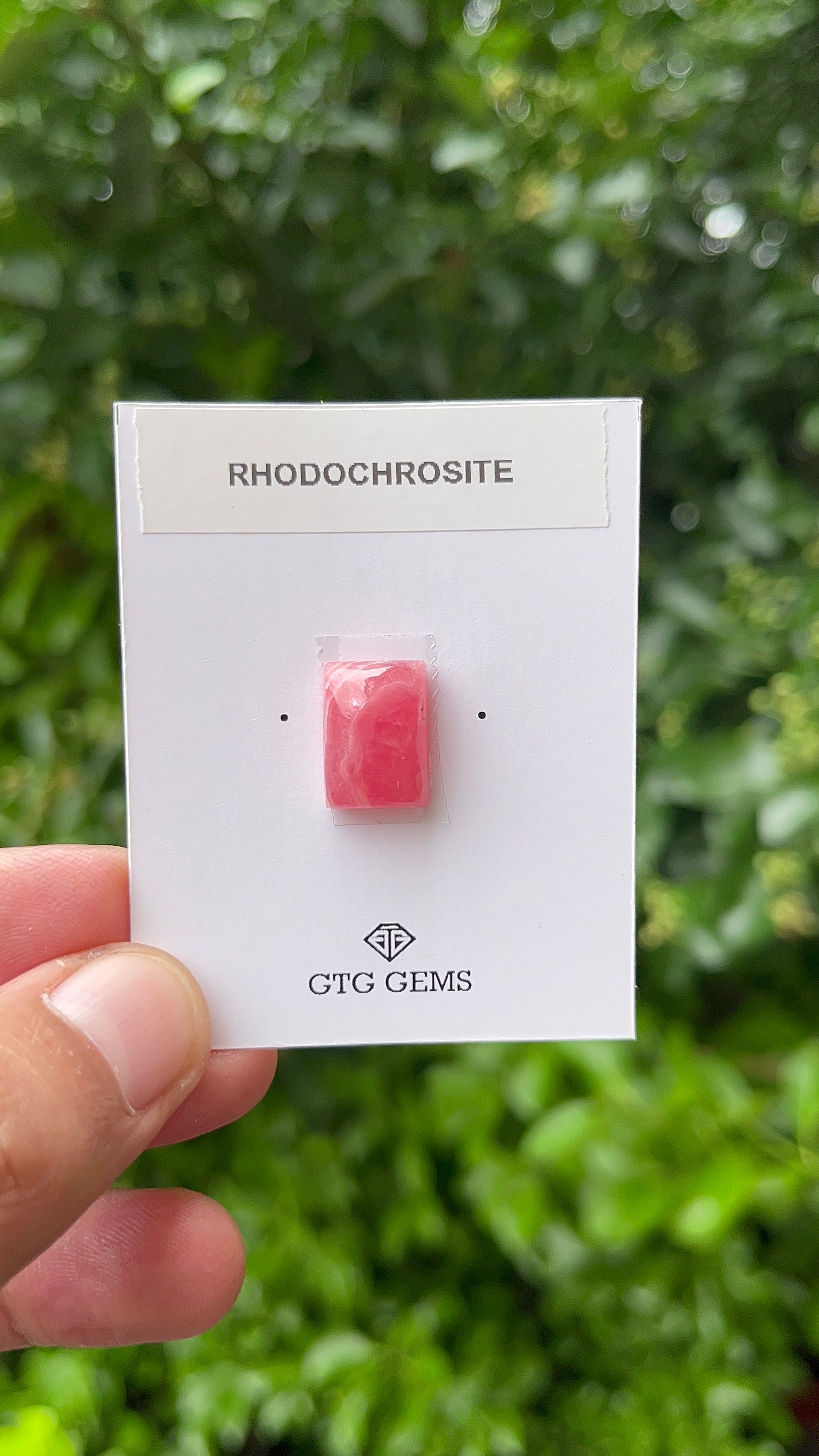 Rhodochrosite Cabochon, Rhodochrosite 15x10 mm, Approximately 14.06 carat (GTG-RCH-71)