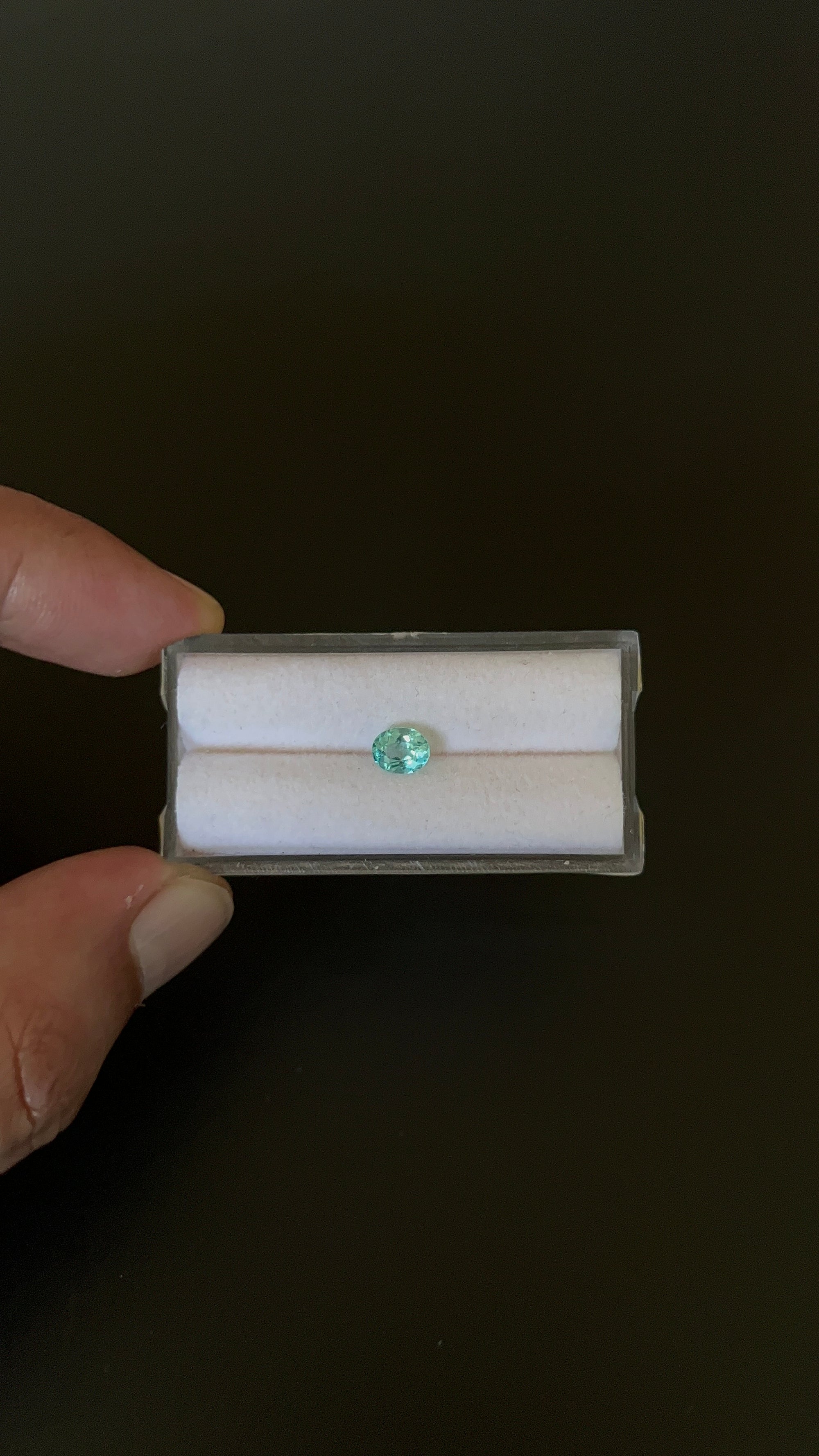 Natural Blue Apatite Faceted 6x4.8 mm Approximately .64 Carat (GTG-AP-140)
