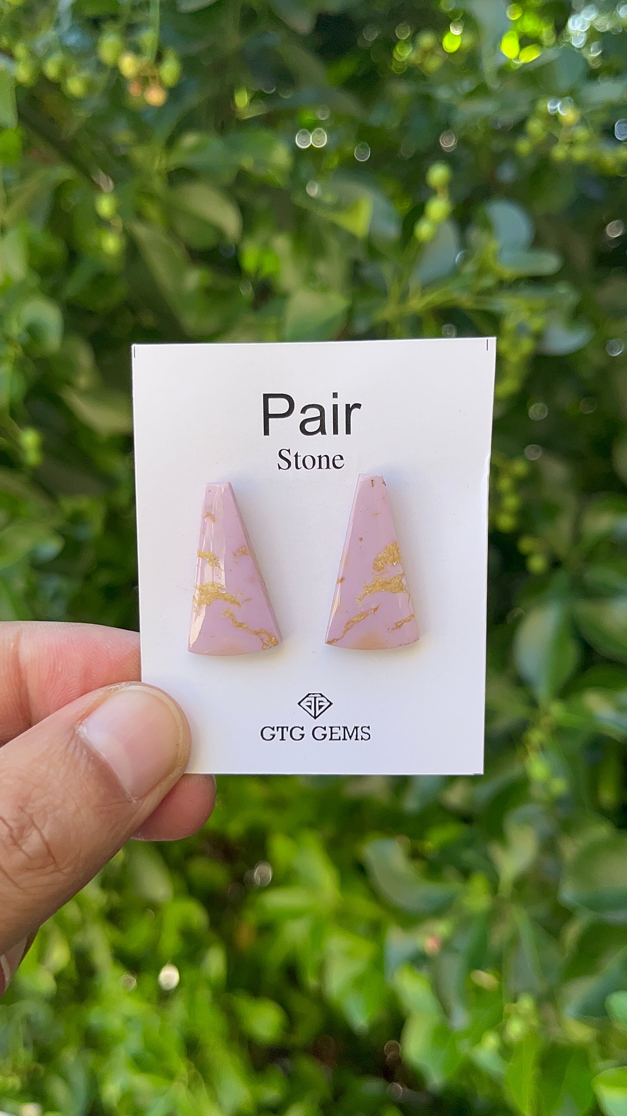 Phosphosiderite Matching Cabochon 26x14 mm, Approximately 19 Carat (GTG-MPC-5)