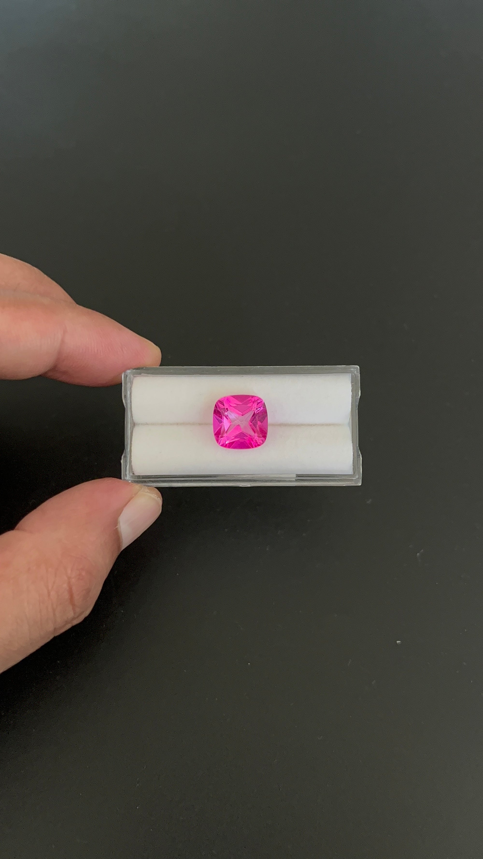 Pink Topaz, Faceted Gemstone 11.2x11.1 mm Approximately 7.34 Carat (GTG-PTO-16)