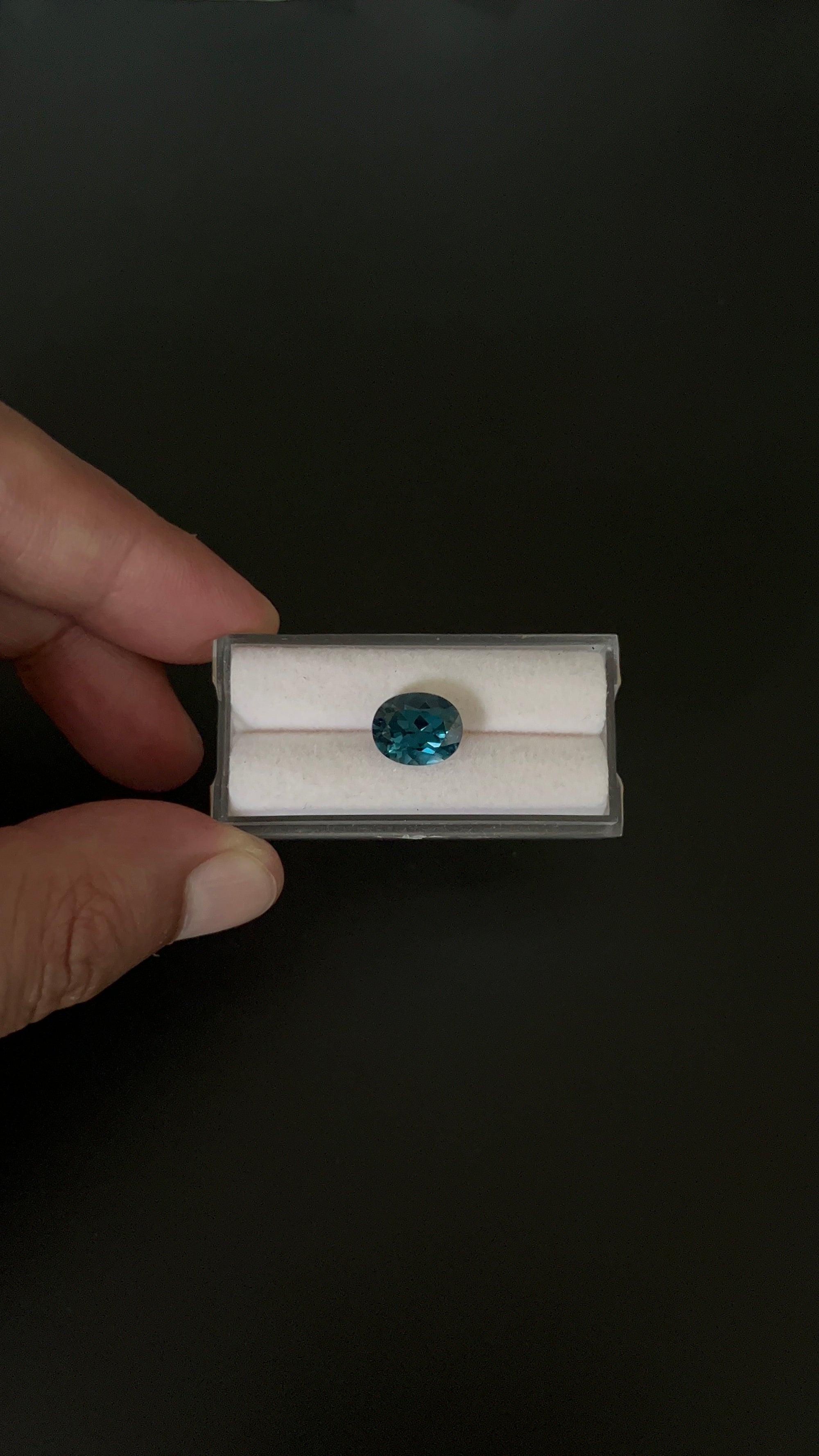 London Blue Topaz Faceted 10.9x8.8 mm Single piece Approximately 4.76 Carat (GTG-TO-82)