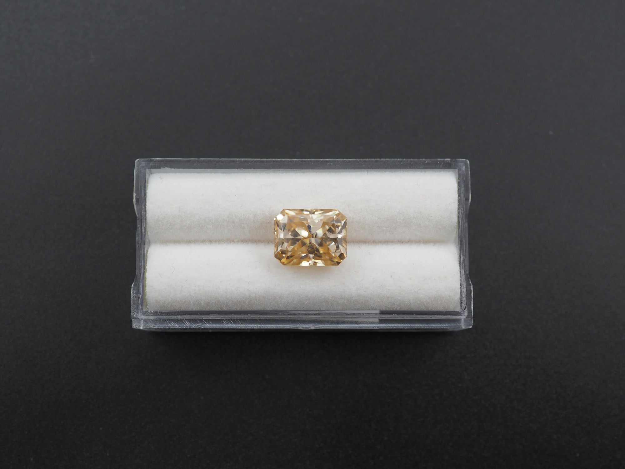 Moissanite Faceted Rectangle Shape  10.6x8.3 mm Single Piece Approximately 4.72 Carat