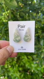 Serpentine Matching Cabochon 28x14 mm, Approximately 34 Carat (GTG-MSC-6)