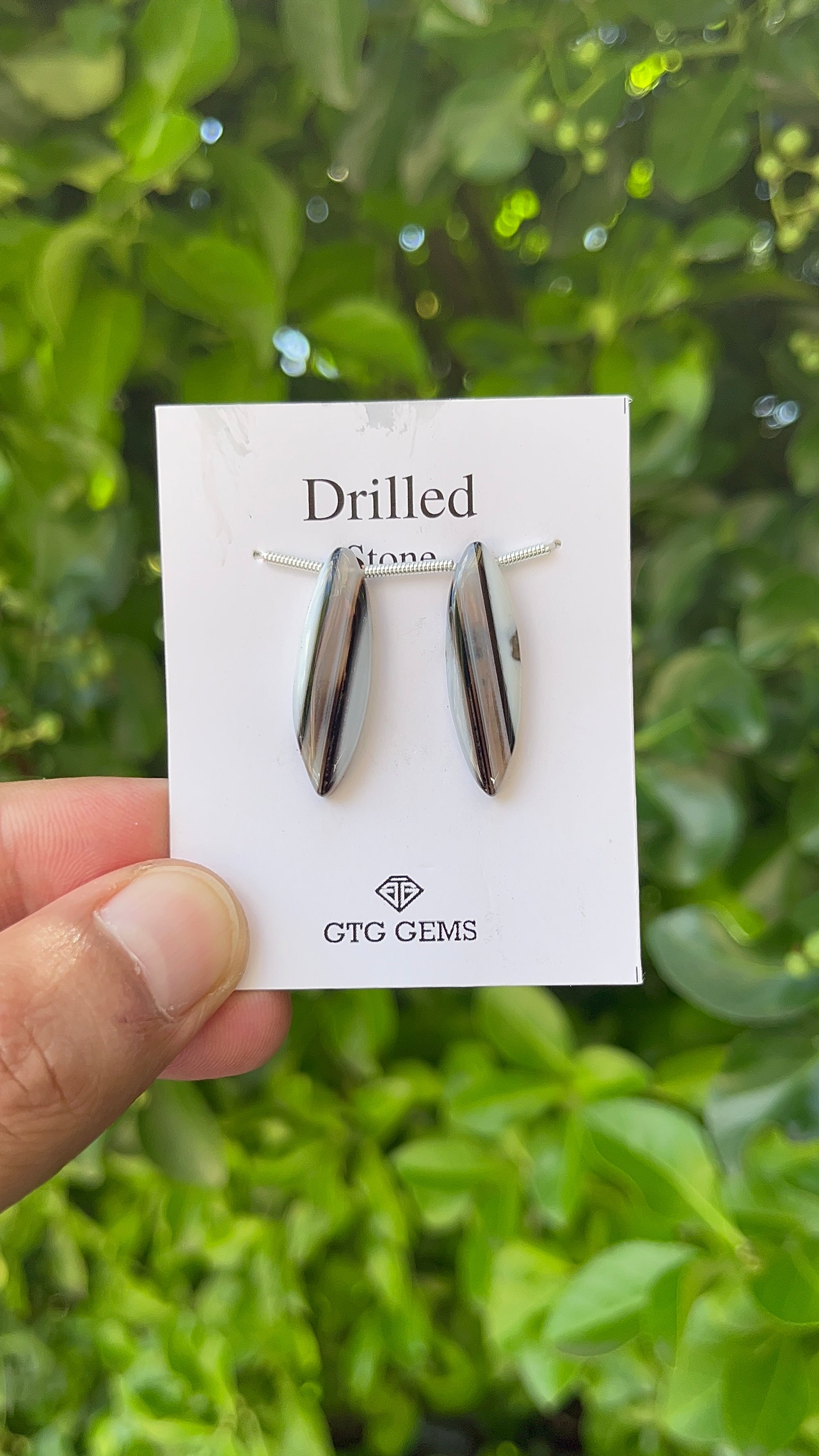 Suleimani Agate, Cabochon Drilled 27x8 mm Approximately 13 Carat (GTG-DMS-6)