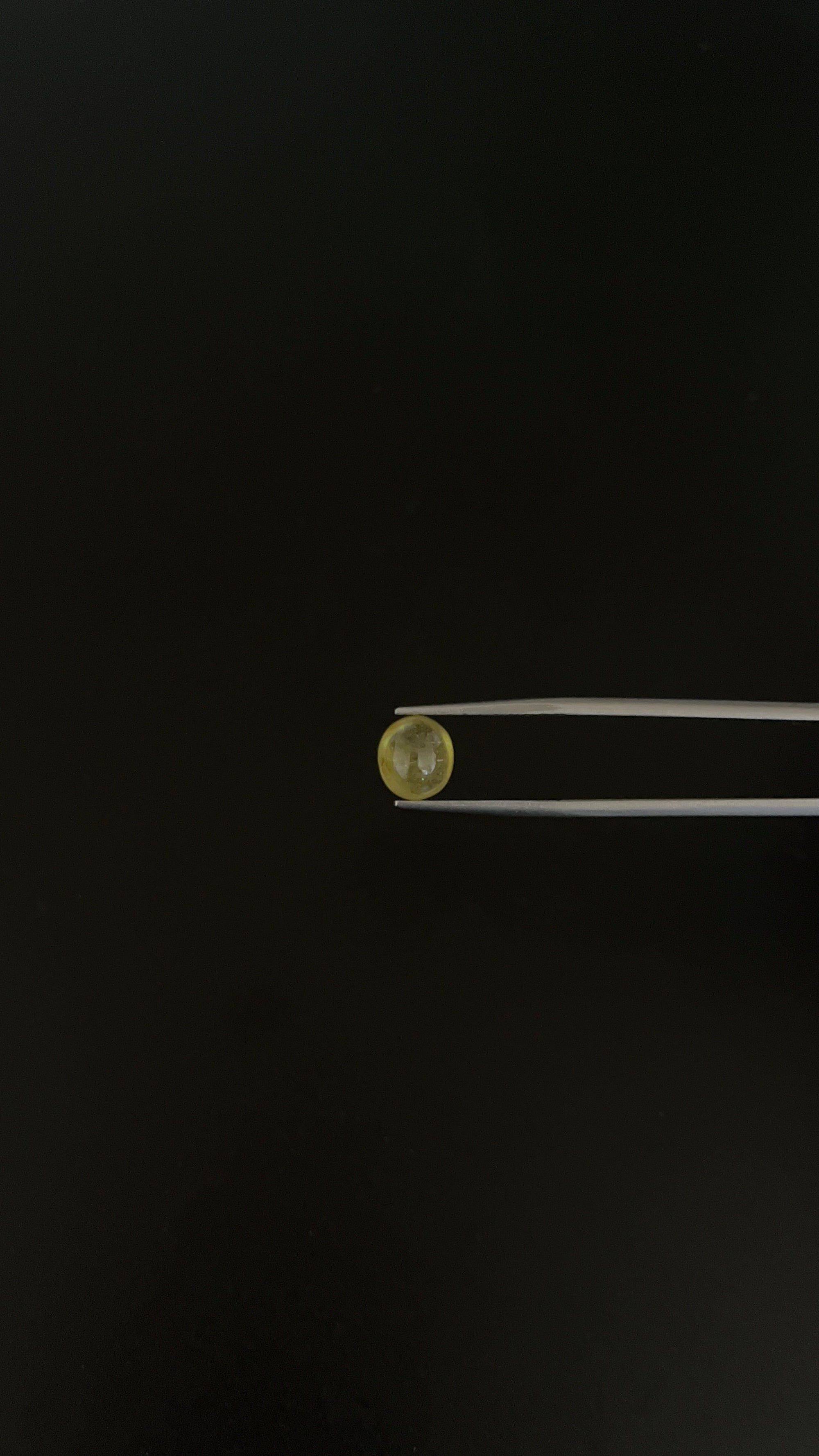 Yellow Sapphire Cabochon Oval Shape 9x8.1 mm