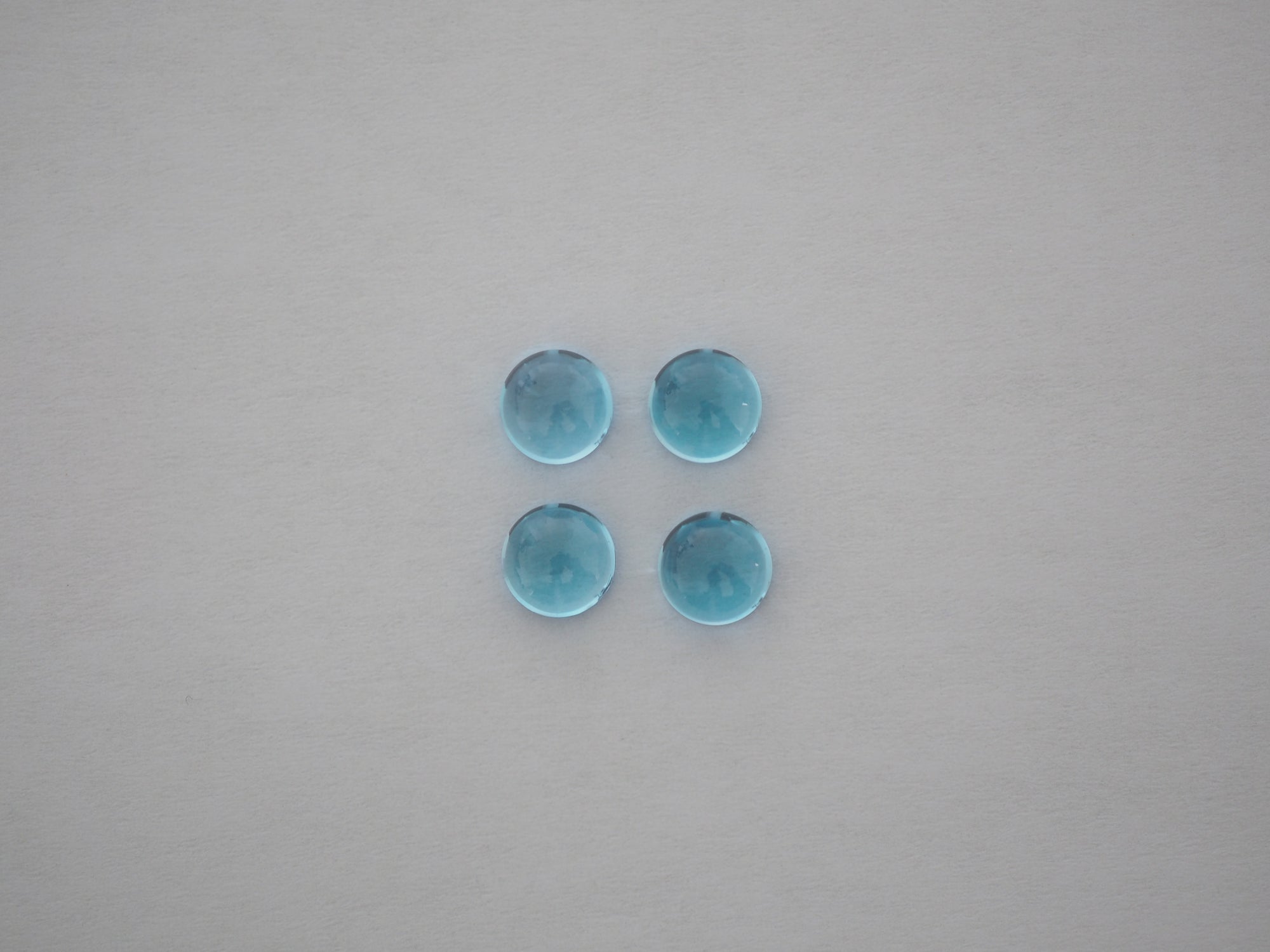 Swiss Blue Topaz Cabochon 6 mm