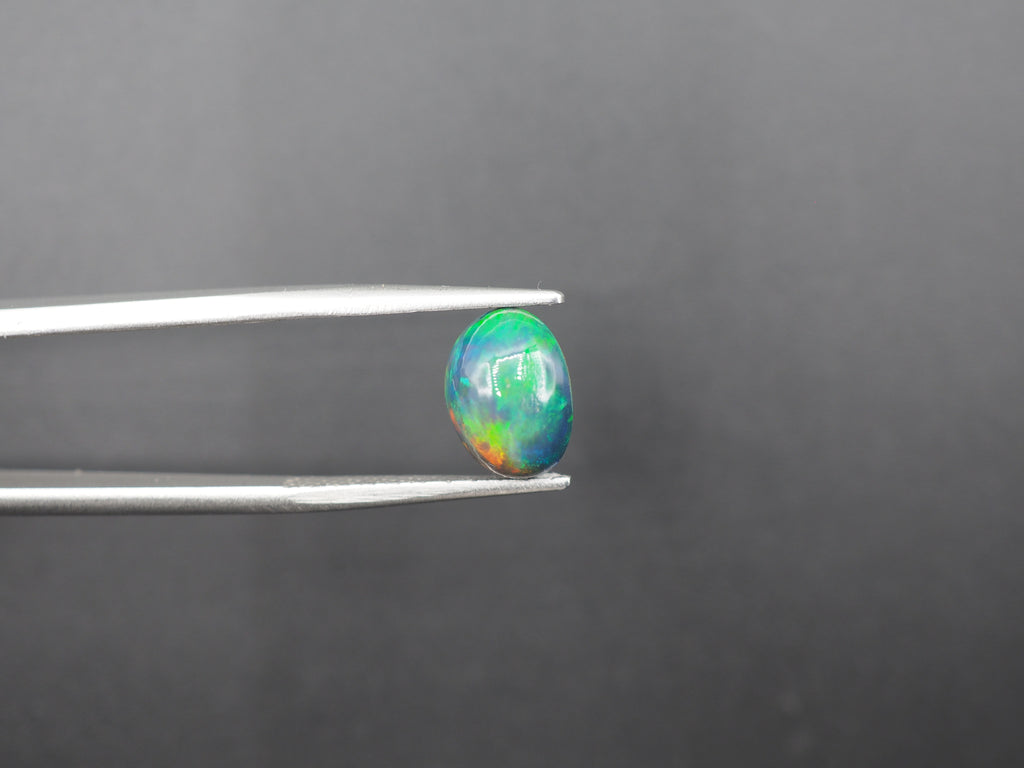 Ethiopian Black Opal Cabochon 10x8 mm Approximately 2.34 Carat (GTG-BOP-42)
