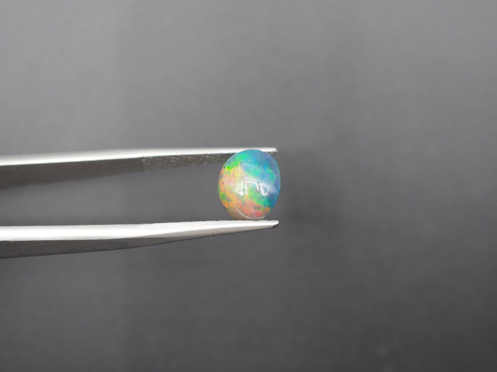 Ethiopian Black Opal Cabochon 10x8 mm Approximately 2.34 Carat (GTG-BOP-42)