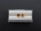 Yellow Zircon Faceted Tear Drop pair Approximately 3.96  Carat