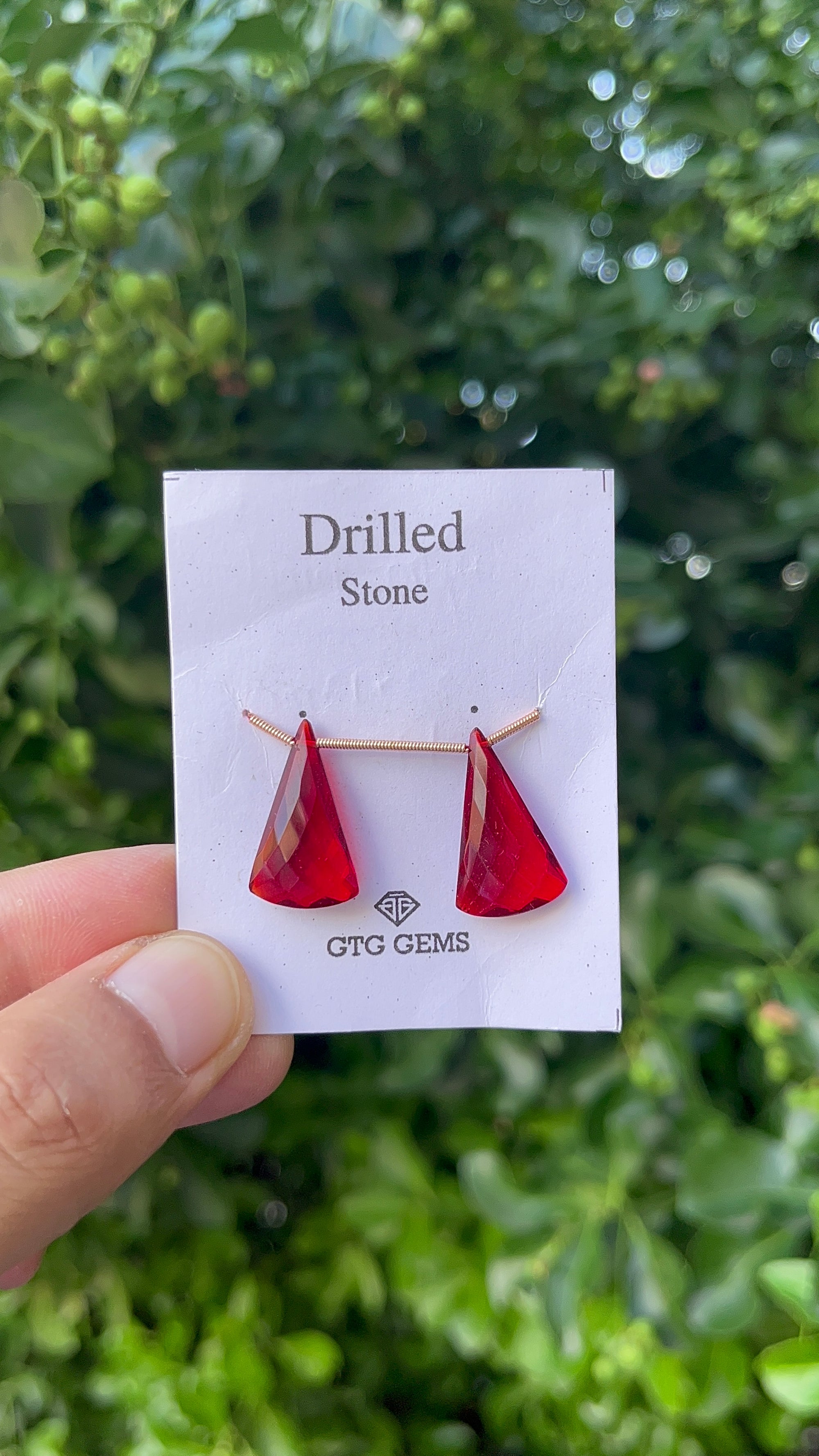 Drilled Garnet Hydro 22x13mm Approximately 13.50 Carat (GTG-HG-1)