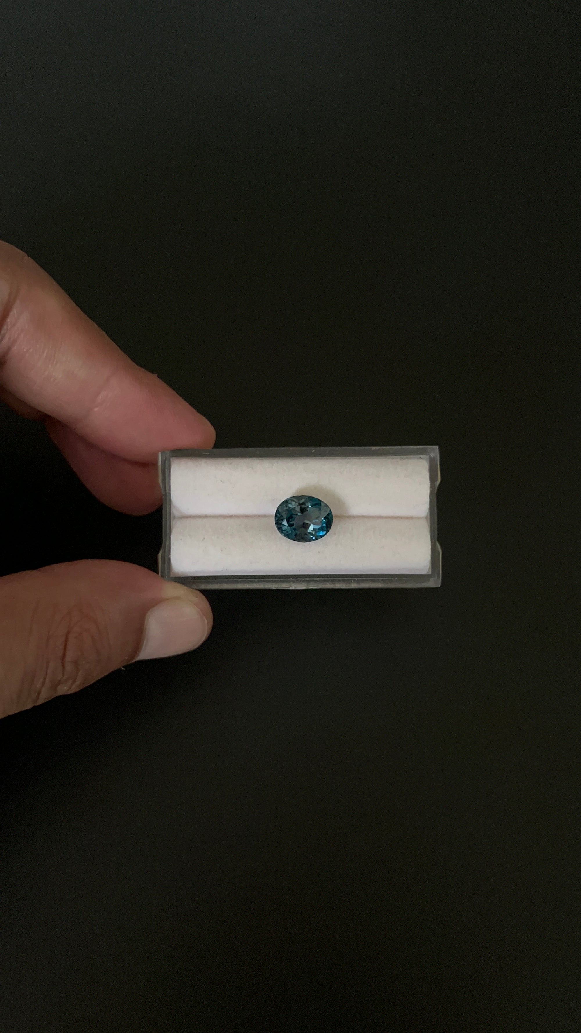 London Blue Topaz Faceted 10.2x8.2 mm Single piece Approximately 4.24 Carat (GTG-TO-83)