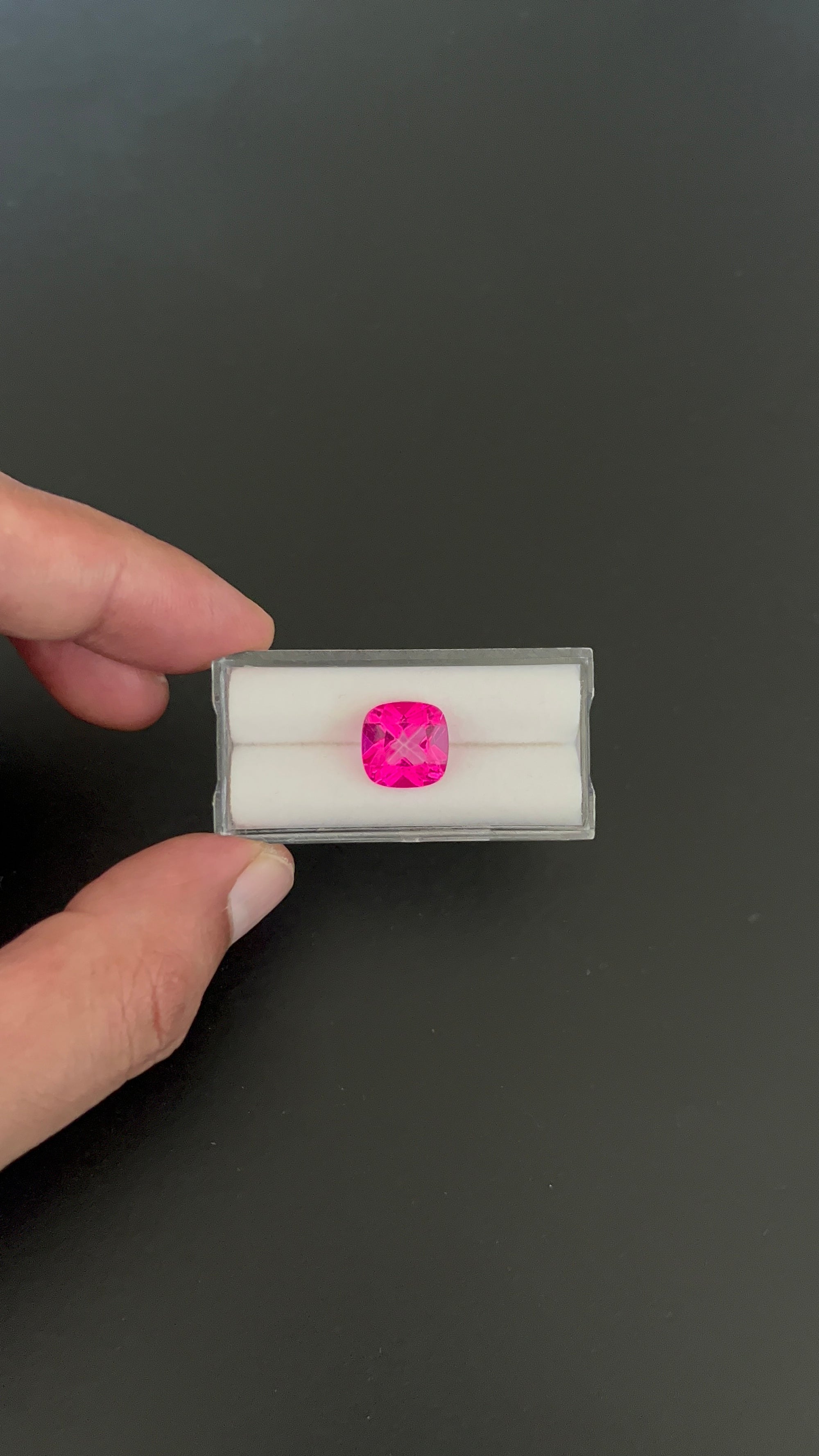Pink Topaz, Faceted Gemstone 11.1x11.1 mm Approximately 6.82 Carat (GTG-PTO-17)