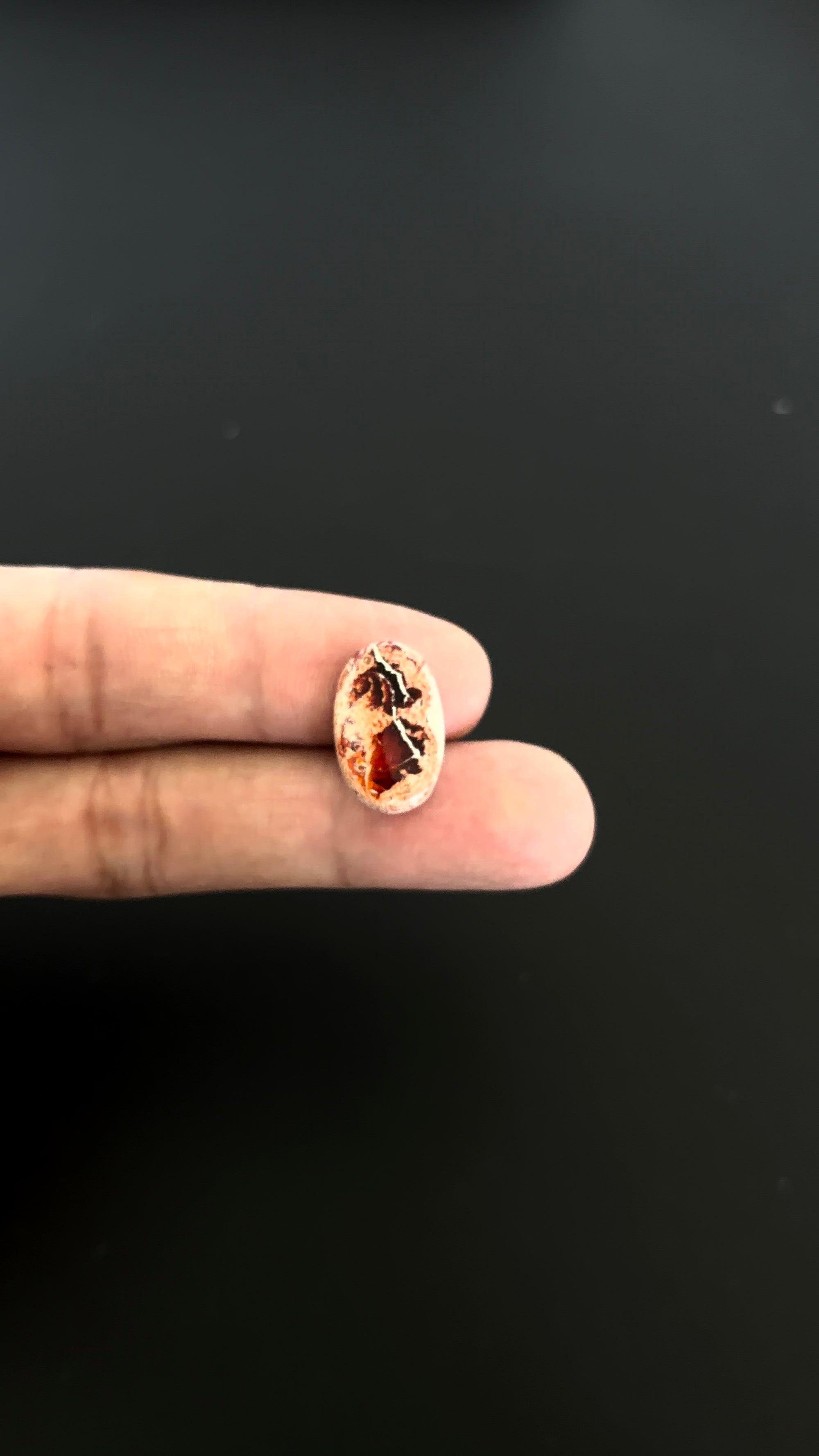 Mexican Fire Opal Cabochon 19x12 mm Approximately 7.25 Carat