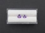 Amethyst Faceted 6x6 mm Matching Pair Approximately 1.15 Carat (GTG-AM-69)
