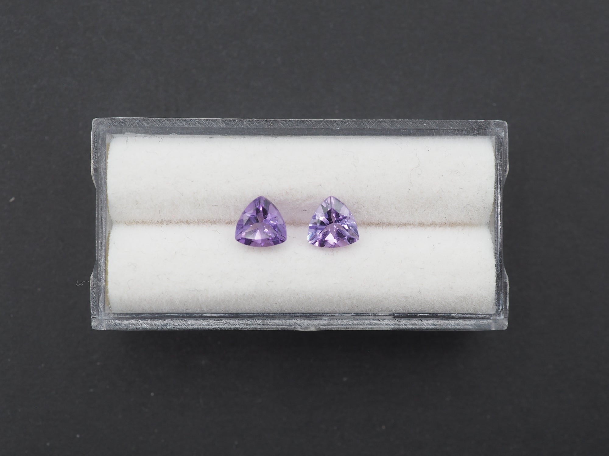 Amethyst Faceted 6x6 mm Matching Pair Approximately 1.15 Carat (GTG-AM-69)