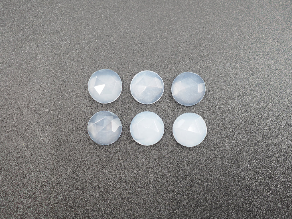 Rose cut Blue Chalcedony 8 mm Approximately 7.78 Carat (GTG-RCBC-4)