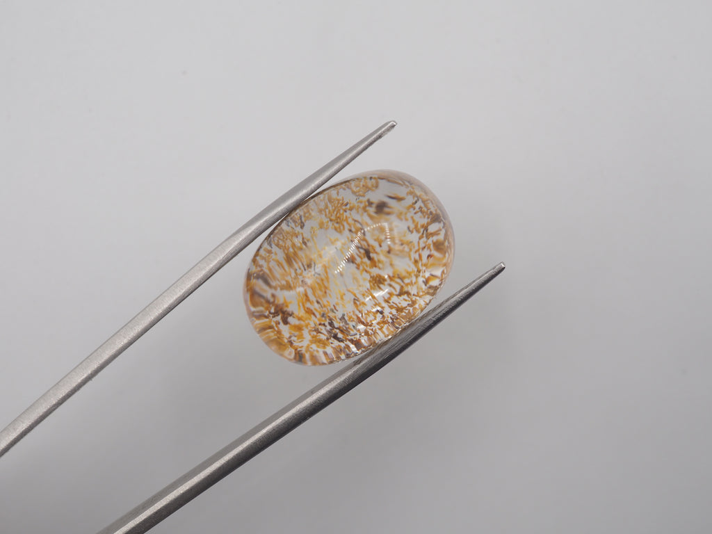 Garden Quartz Cabochon 21.5x15.5 mm Approximately 31.55 Carat (GTG-GQ-7)