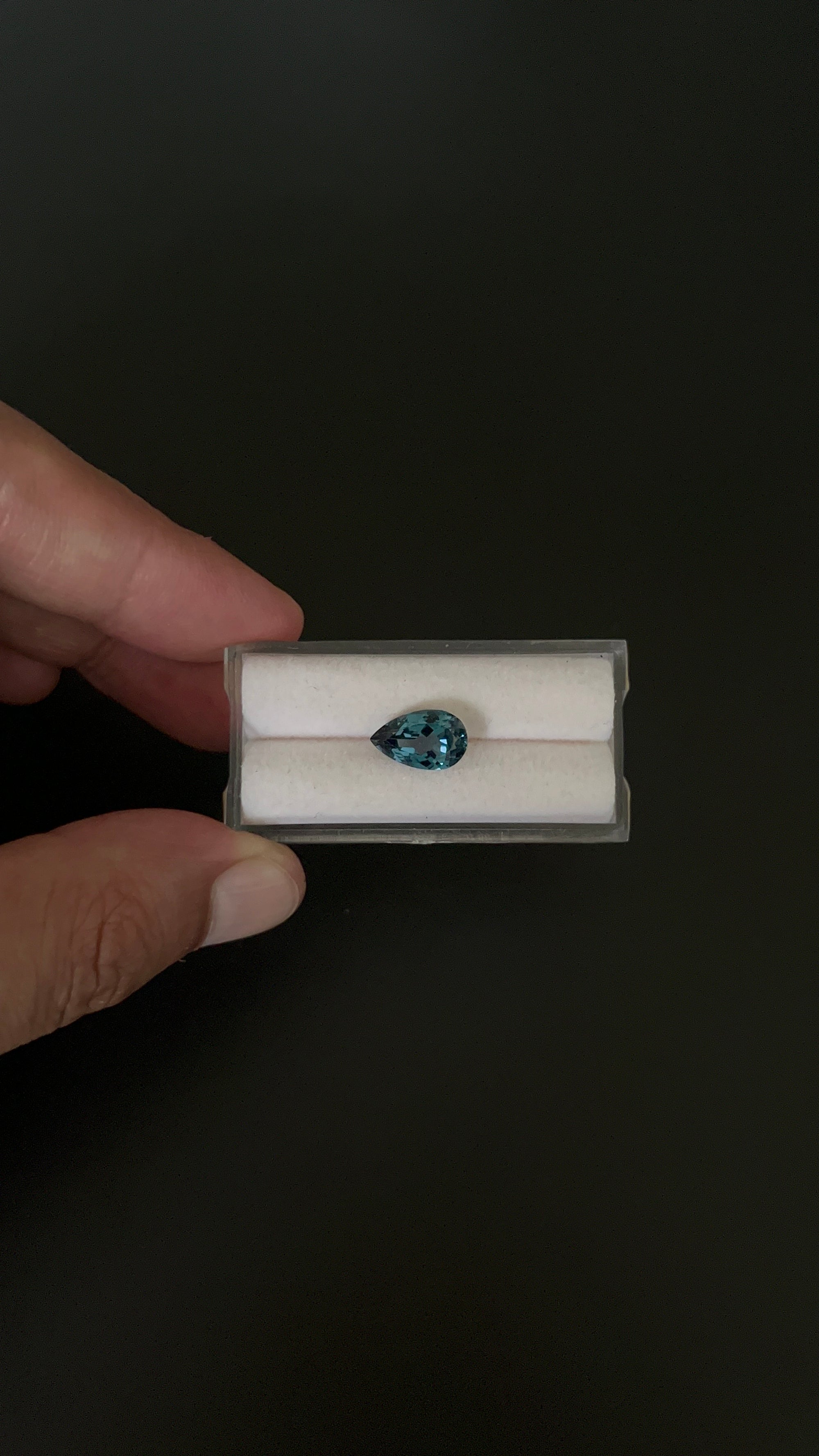 London Blue Topaz Faceted 11.9x7.4 mm Single piece Approximately 3.51 Carat (GTG-TO-84)