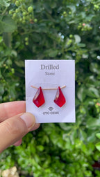 Drilled Garnet Hydro 22x13mm Approximately 14 Carat (GTG-HG-2)