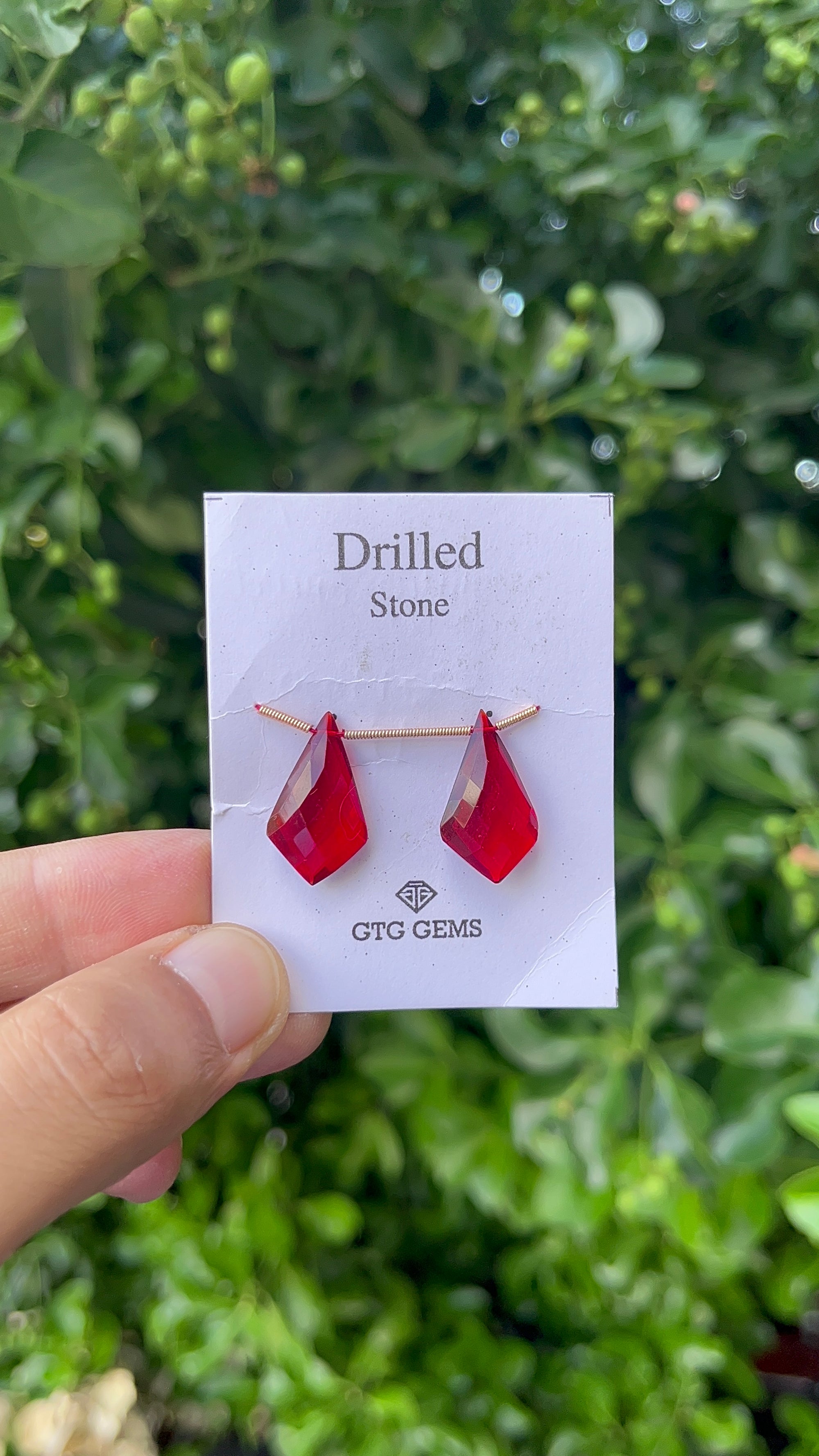 Drilled Garnet Hydro 22x13mm Approximately 14 Carat (GTG-HG-2)