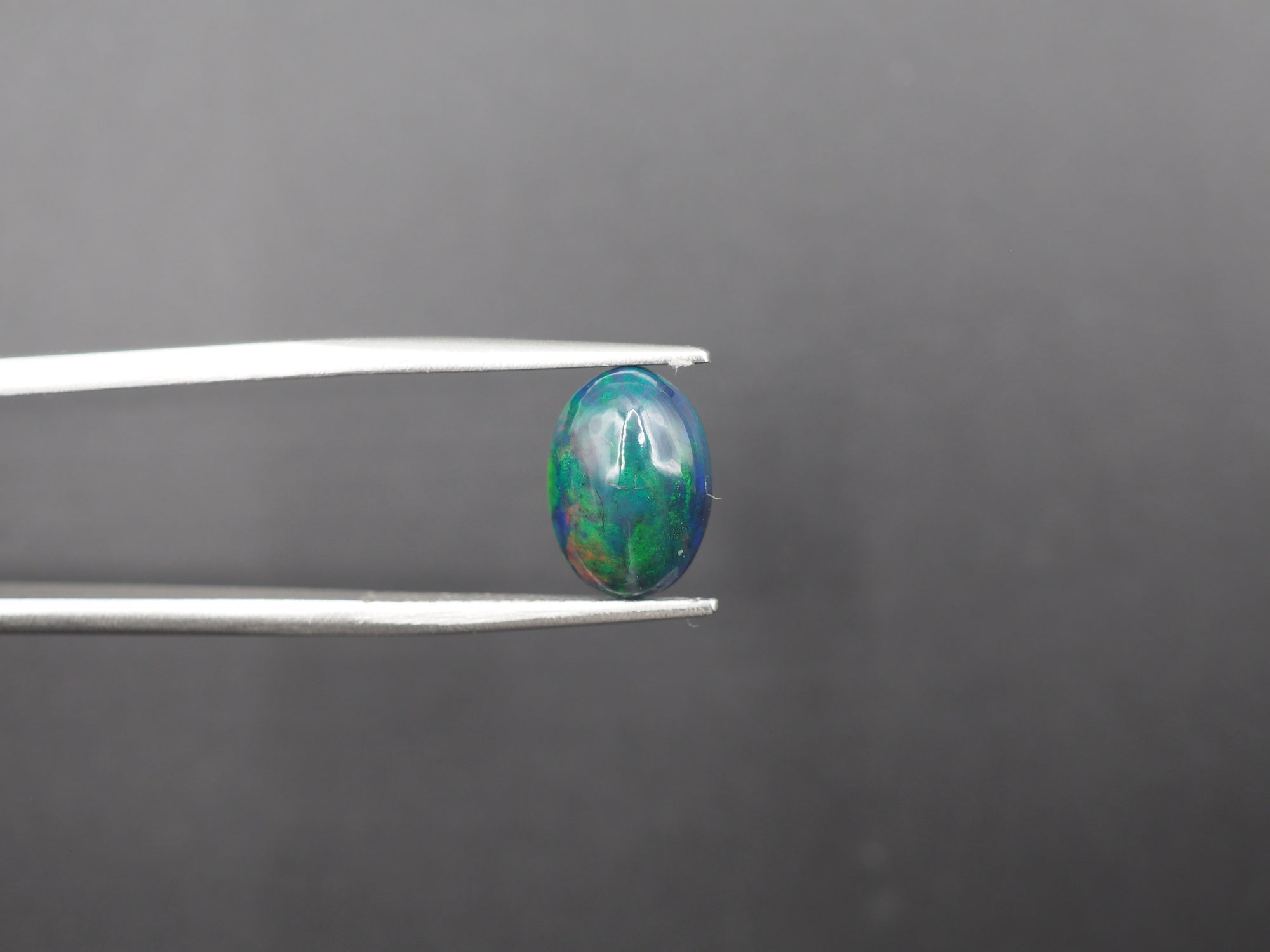 Ethiopian Black Opal Cabochon 11x8 mm Approximately 1.74 Carat (GTG-BOP-40)
