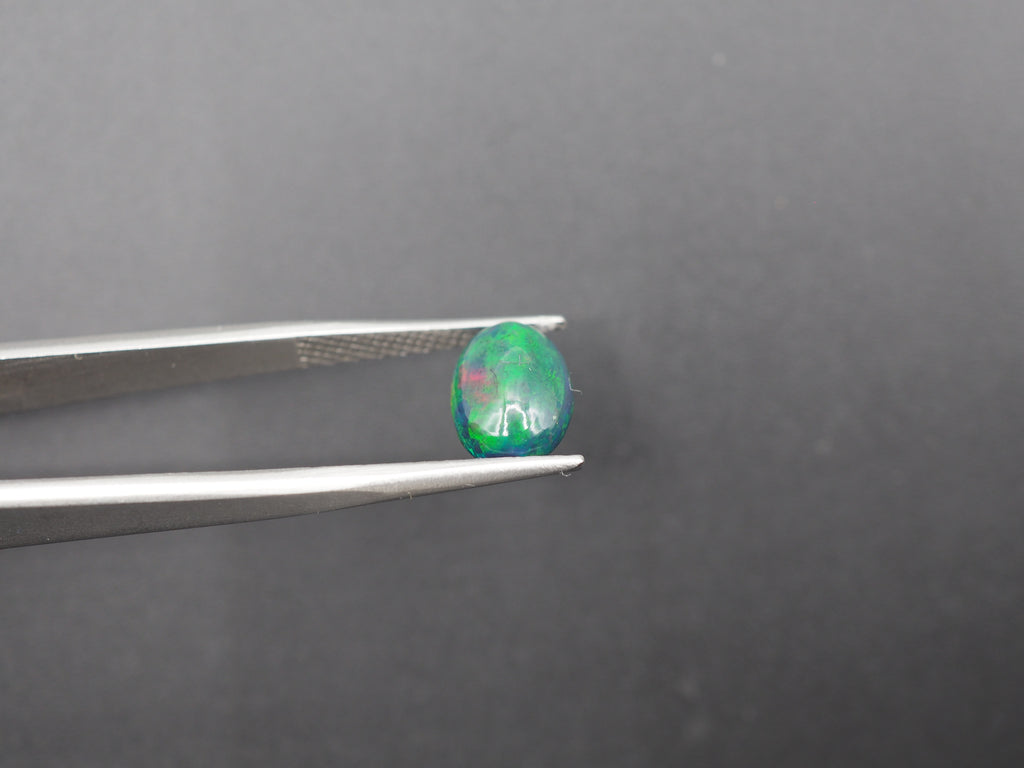 Ethiopian Black Opal Cabochon 11x8 mm Approximately 1.74 Carat (GTG-BOP-40)