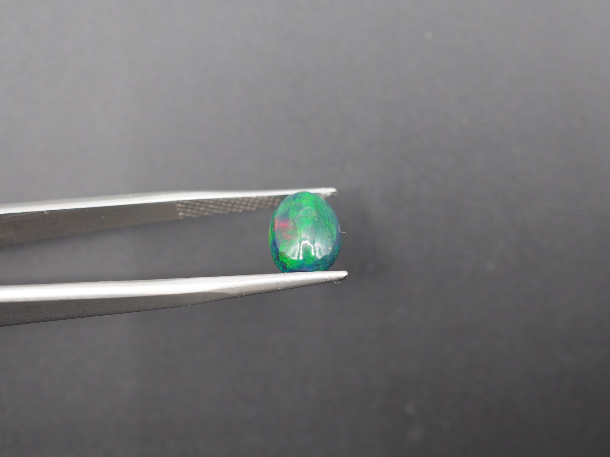 Ethiopian Black Opal Cabochon 11x8 mm Approximately 1.74 Carat (GTG-BOP-40)