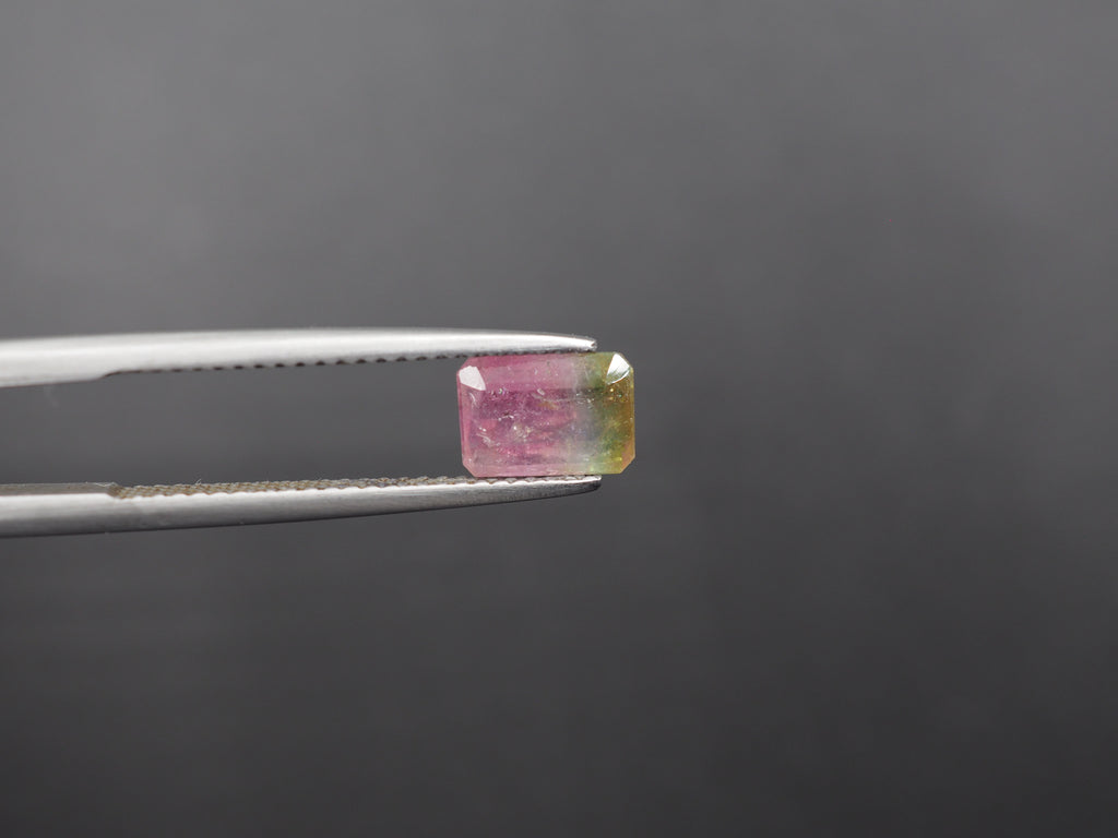Watermelon Tourmaline Faceted Gemstone 7.8x5.4 mm