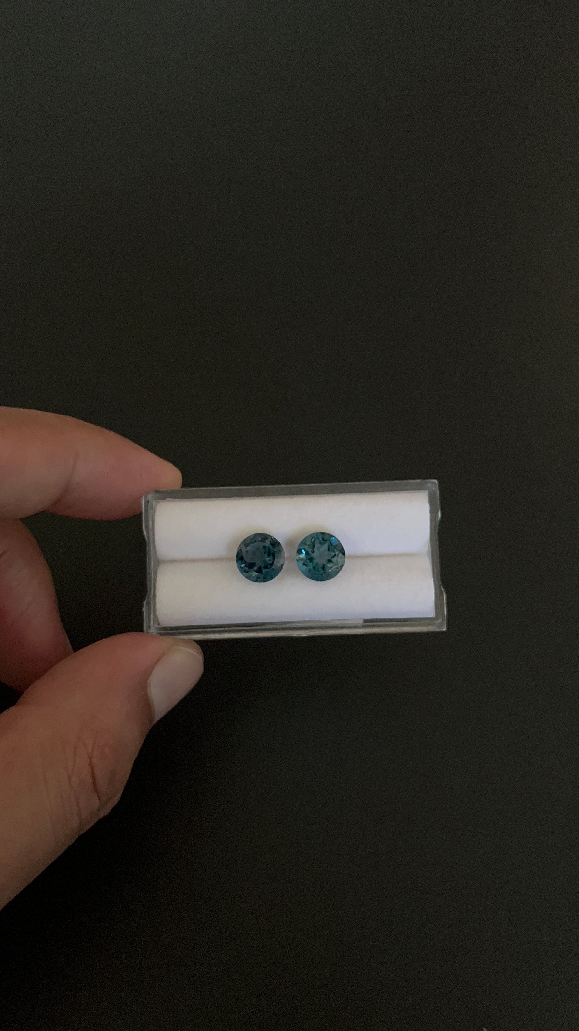 London Blue Topaz Faceted 8.2 mm Matching Pair Approximately 5.15 Carat (GTG-TO-97)