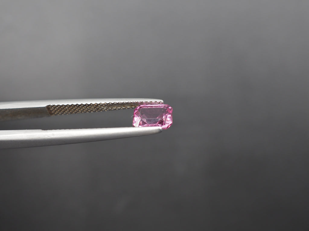 Malaya Garnet Emerald Shape Faceted 7x5mm