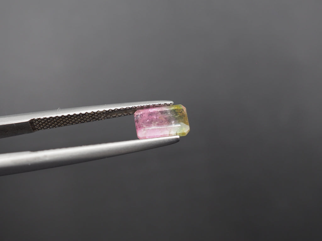 Watermelon Tourmaline Faceted Gemstone 7.8x5.4 mm
