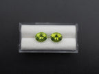 Peridot  Faceted Oval Shape 10x8x5 mm Matching pair Approximately 5.37 Carat